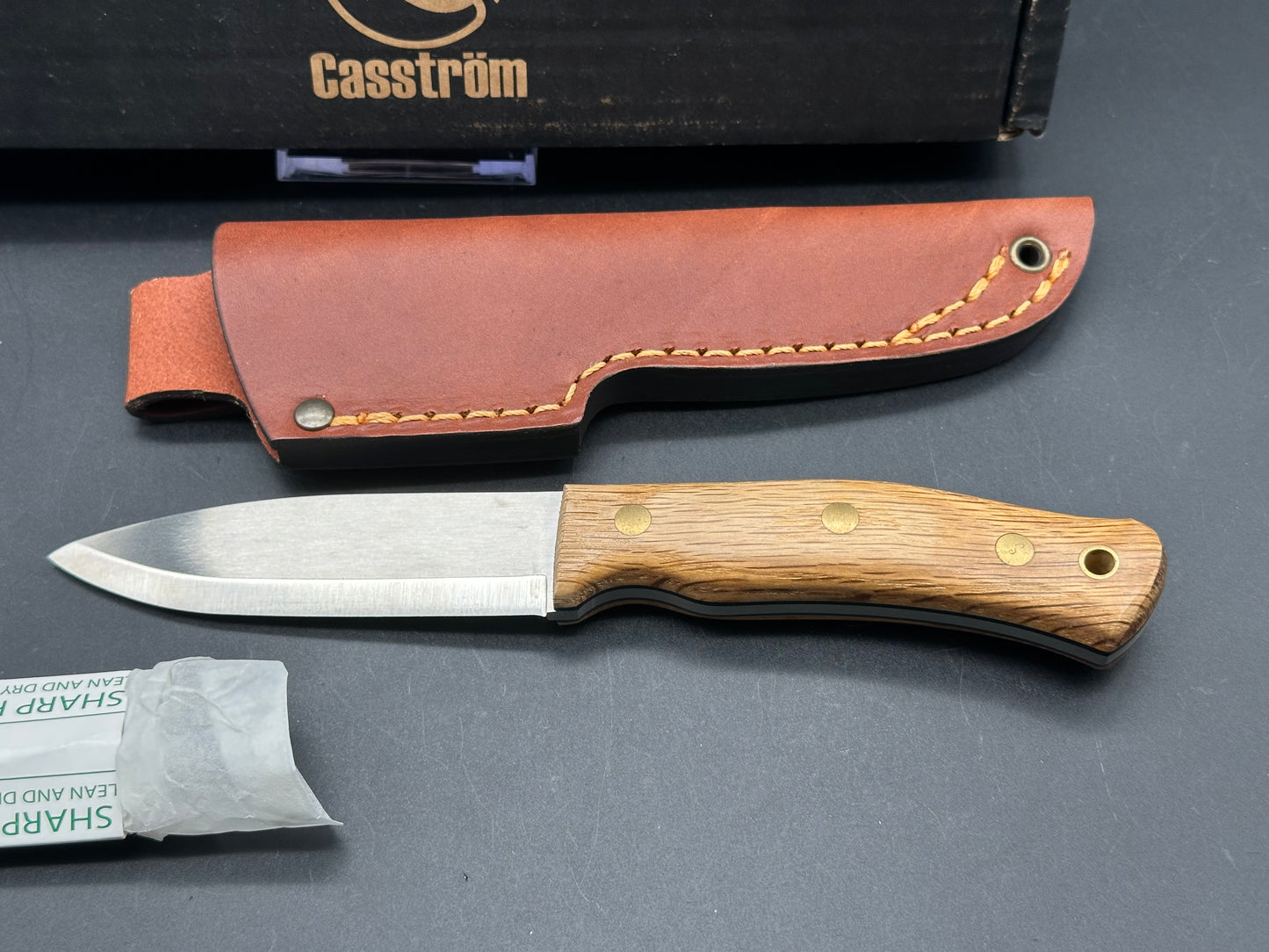 Casstrom No.10 Swedish Forest Knife, Oak, Sleipner