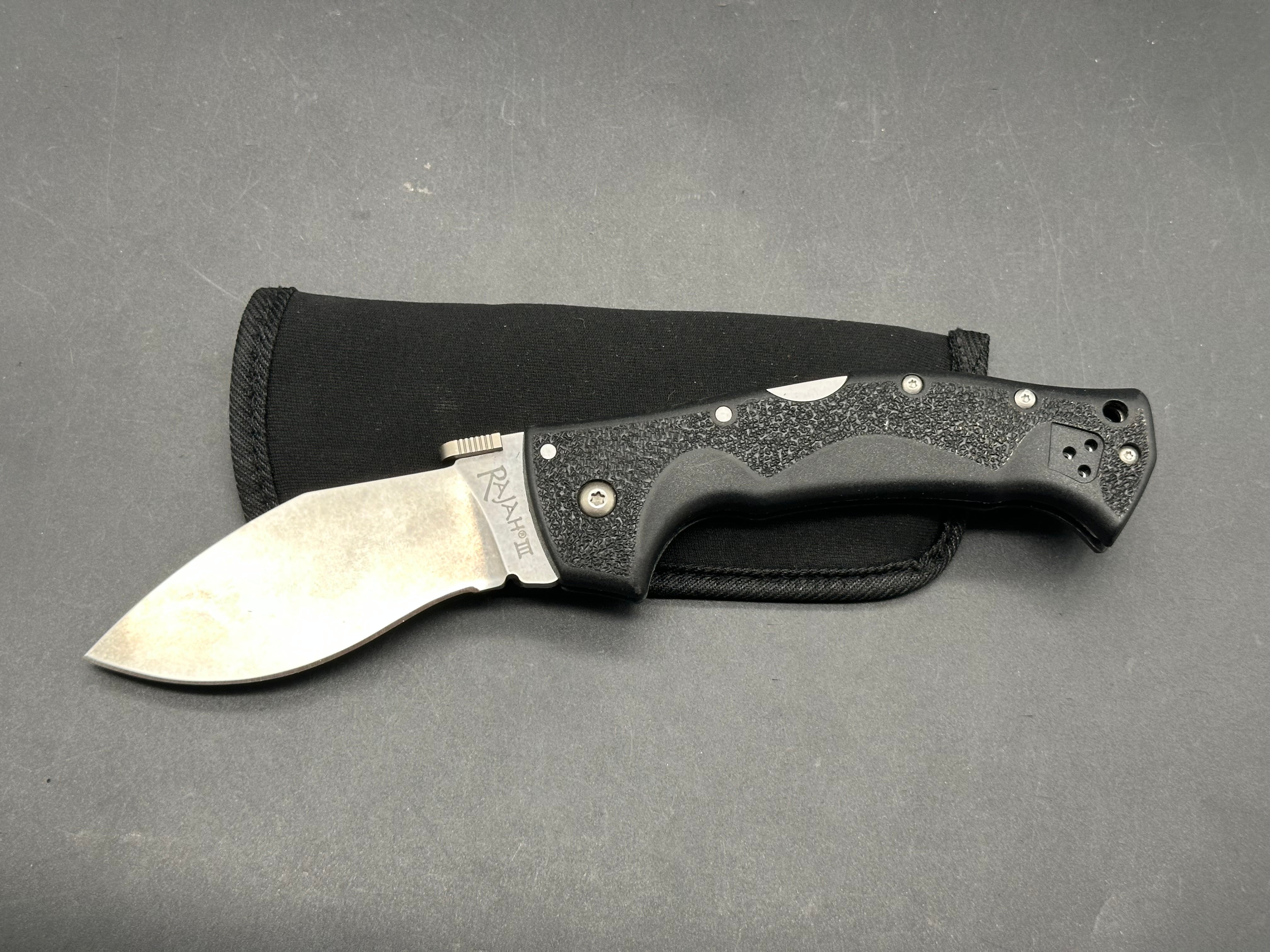 Cold Steel Rajah III Folding Knife (3.5" Stonewash)