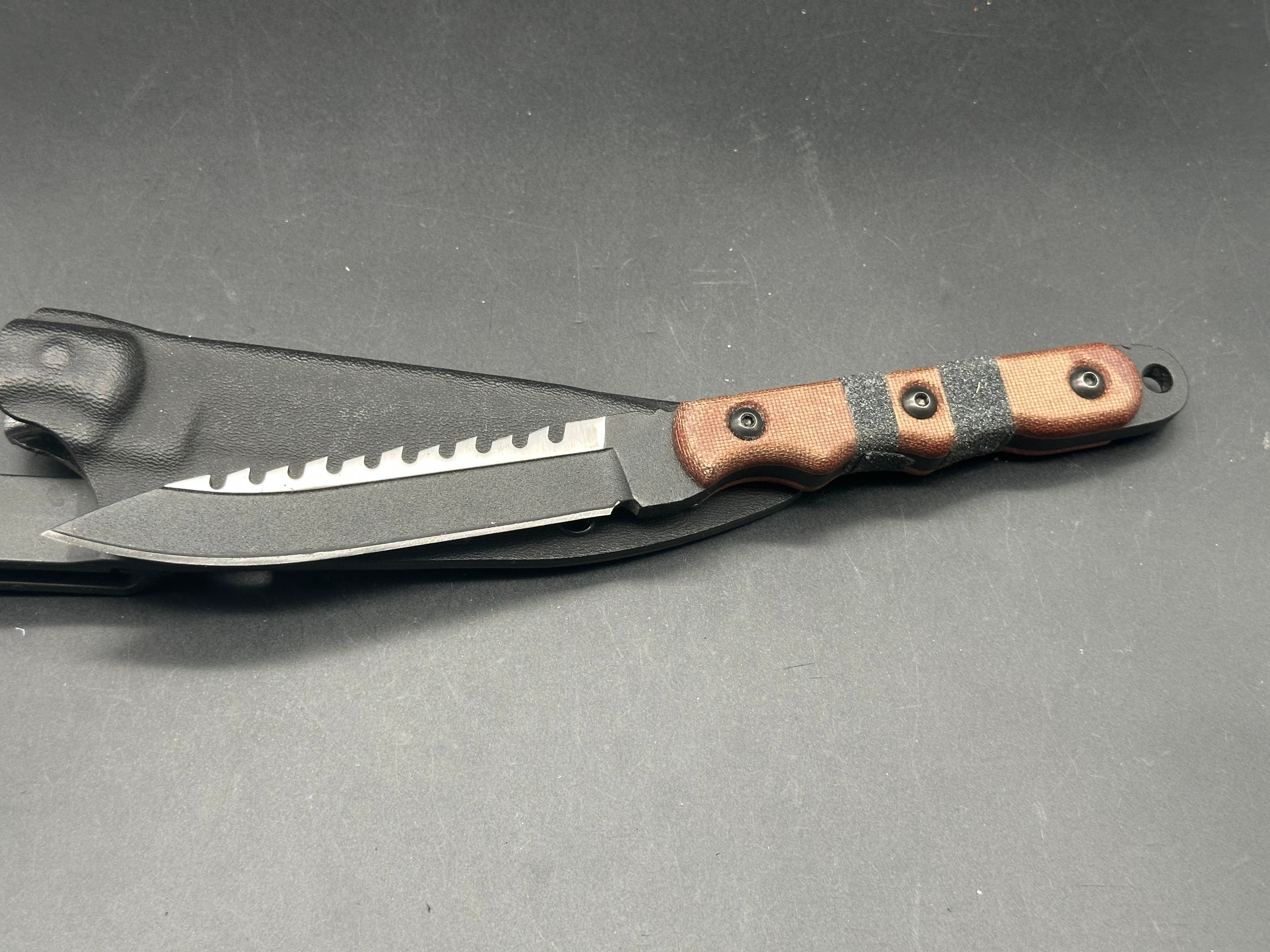 TOPS Knives Ranger Bootlegger 2 Fixed Blade Knife (5" Black Plain)