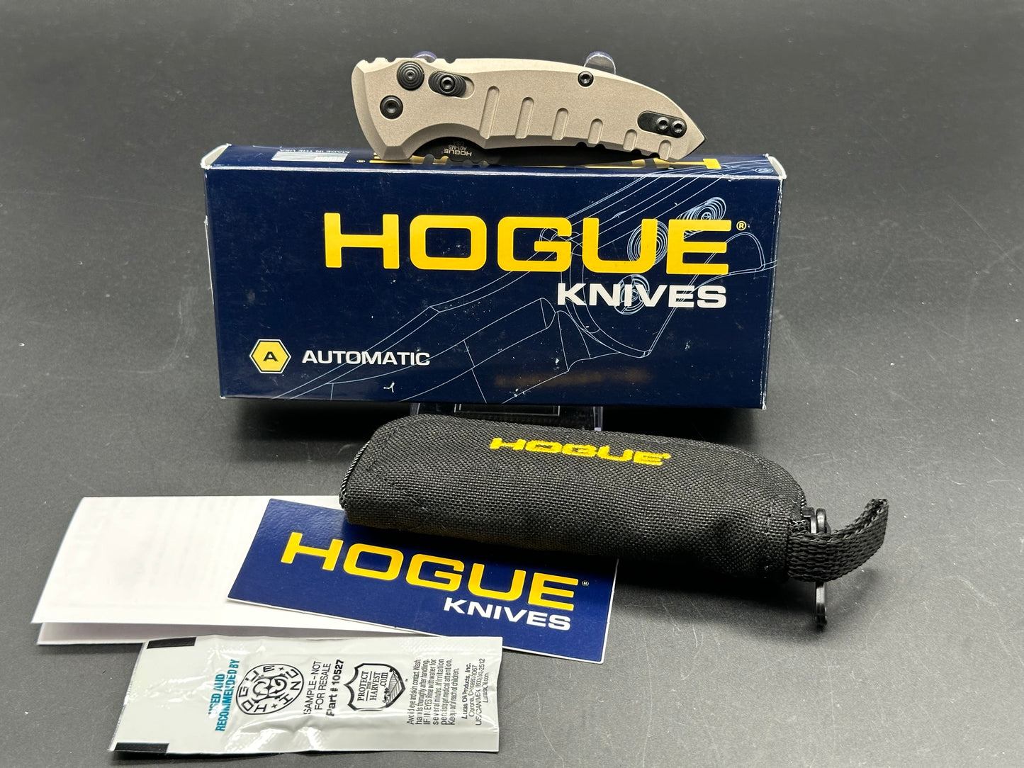 Hogue Knives A01 Microswitch Automatic Knife Flat Dark Earth (2.6" Black)