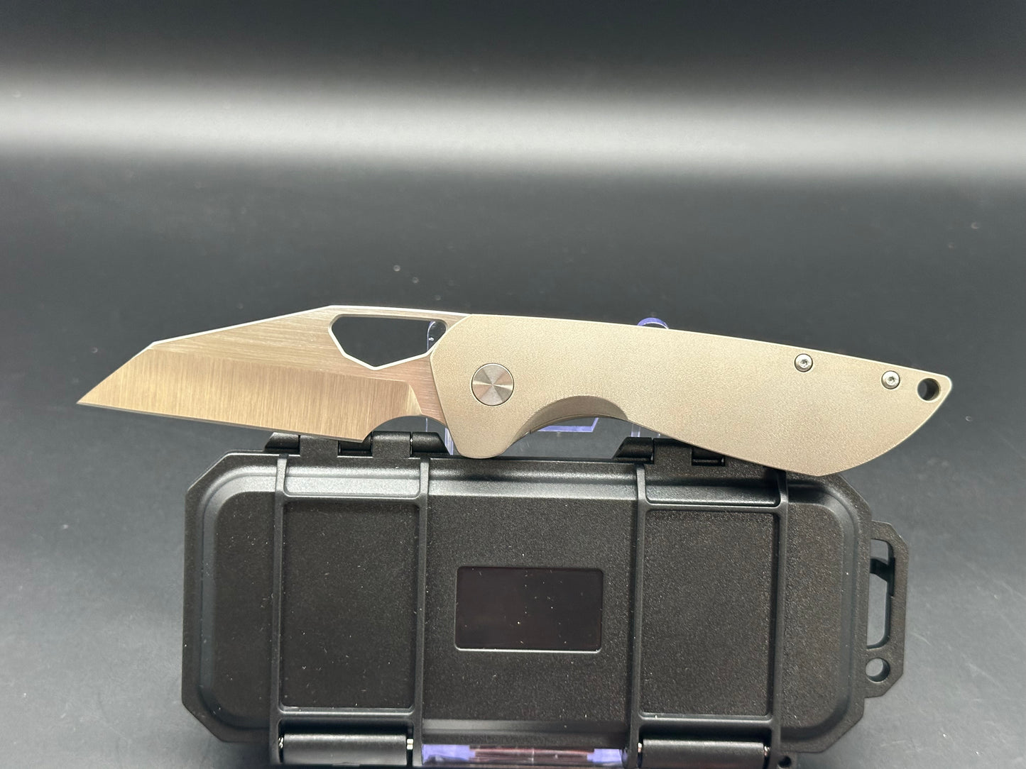 Tuya Knife Voodoo titanium handle w/S90V blade Freeman Knife Design