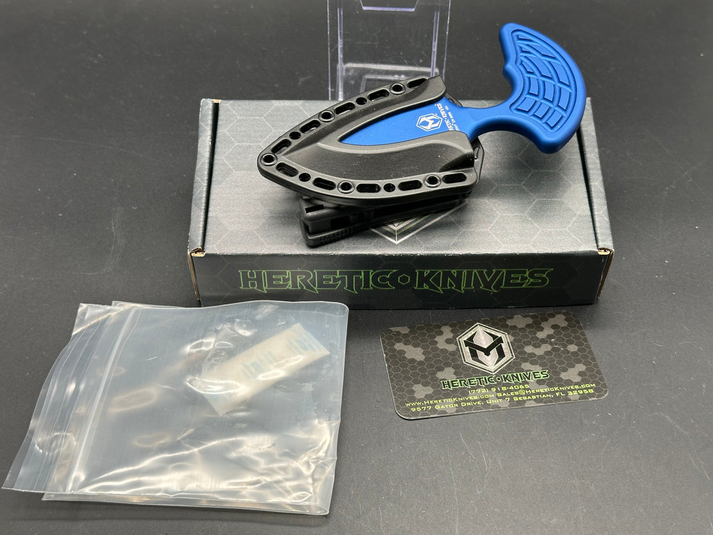 Heretic Sleight H050-6A-BLU 20CV, Blue Aluminum, TekLock Clip