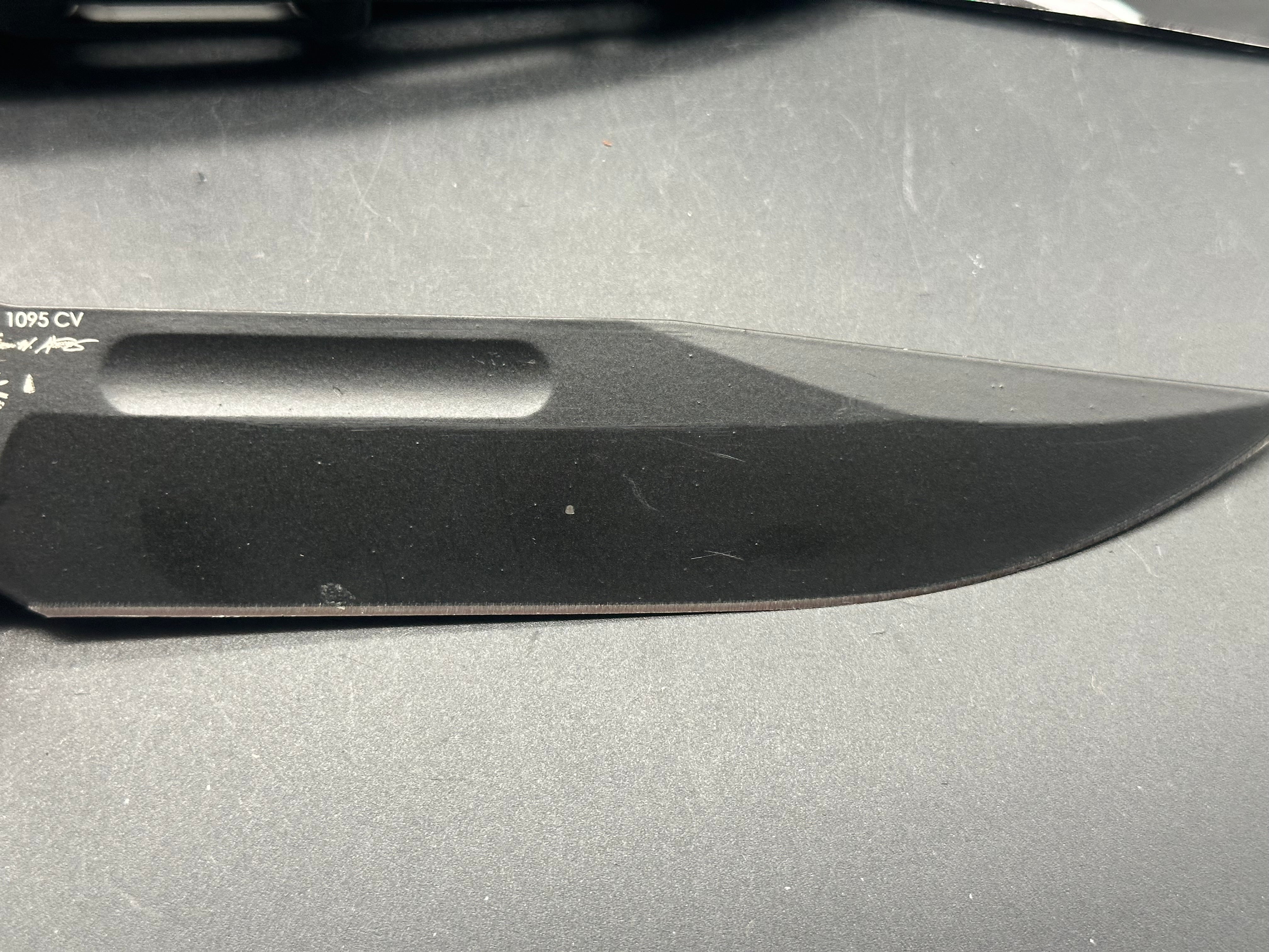 Spartan Blades Harsey Fighter Fixed Blade Knife Black Polymer (6.1" Black)