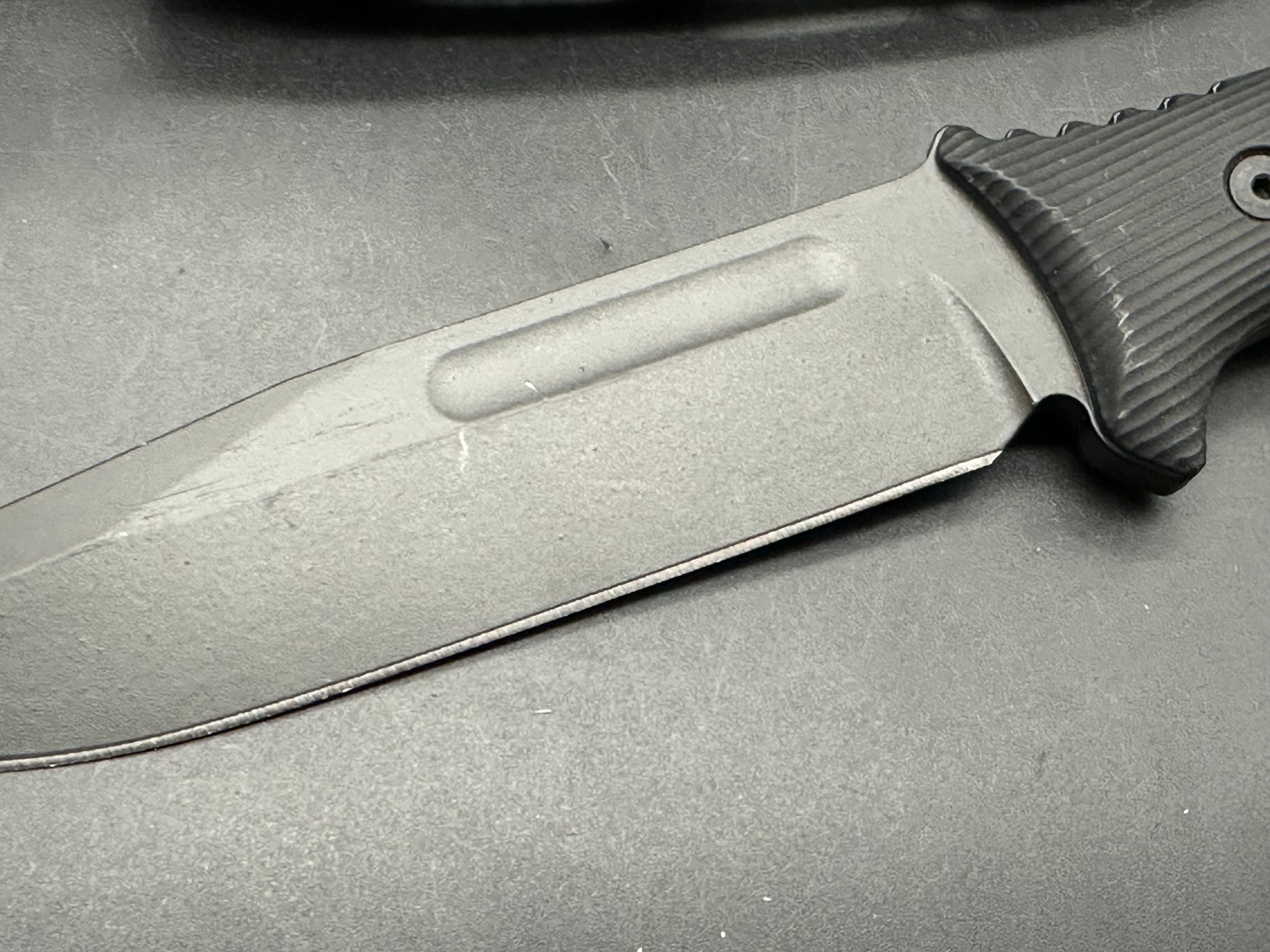 Spartan Blades Harsey Fighter Fixed Blade Knife Black Polymer (6.1" Black)