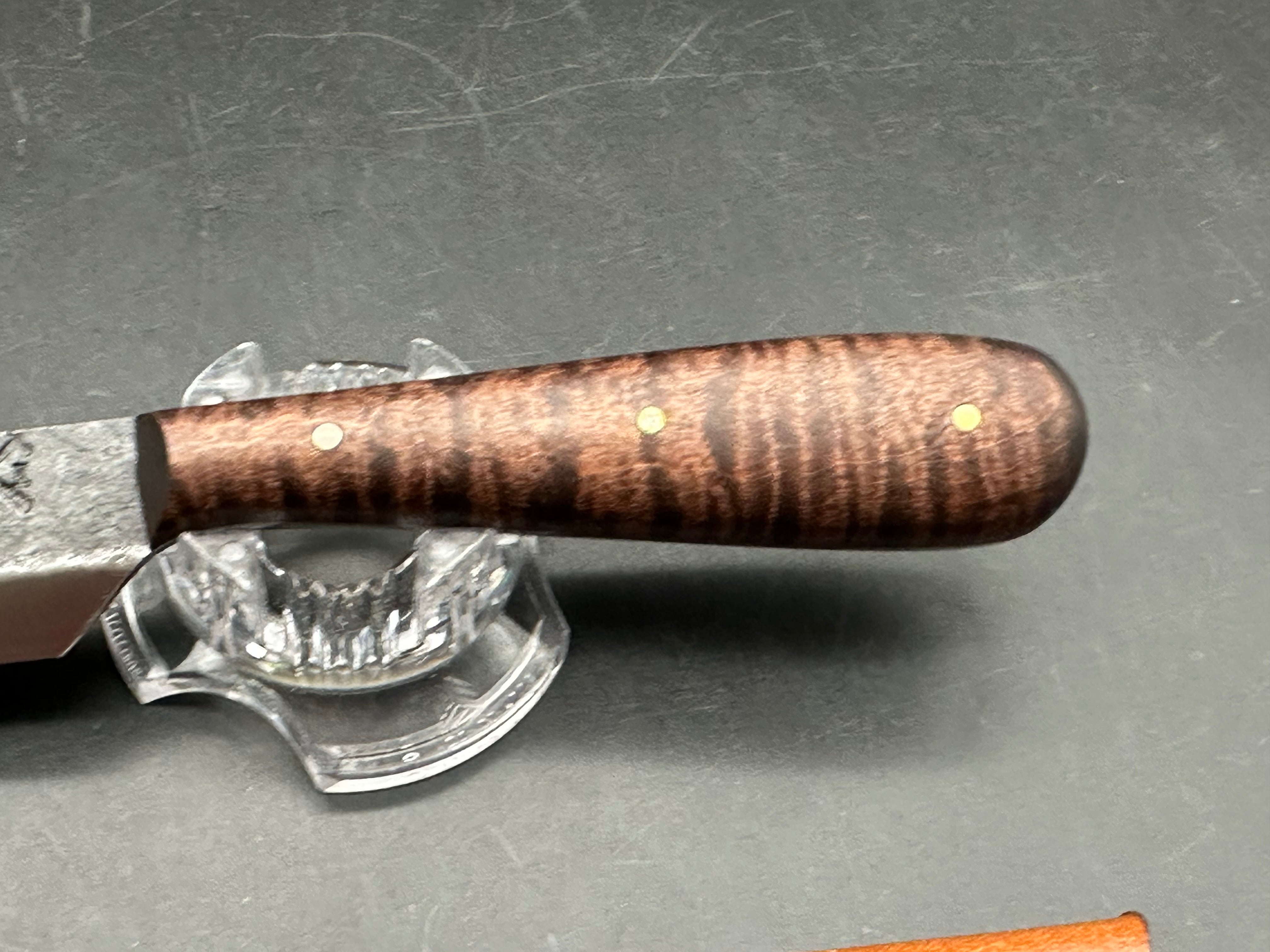 Indy Hammered Knives - French Trade Knife Fixed blade Jeff White Limited Edition