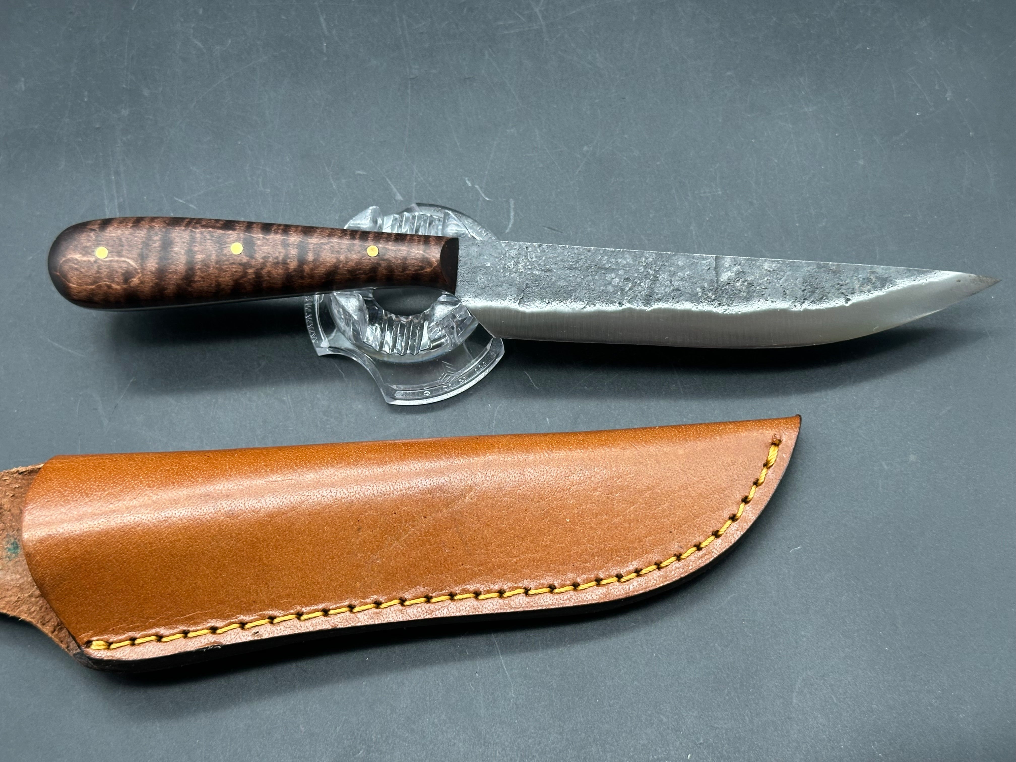 Indy Hammered Knives - French Trade Knife Fixed blade Jeff White Limited Edition