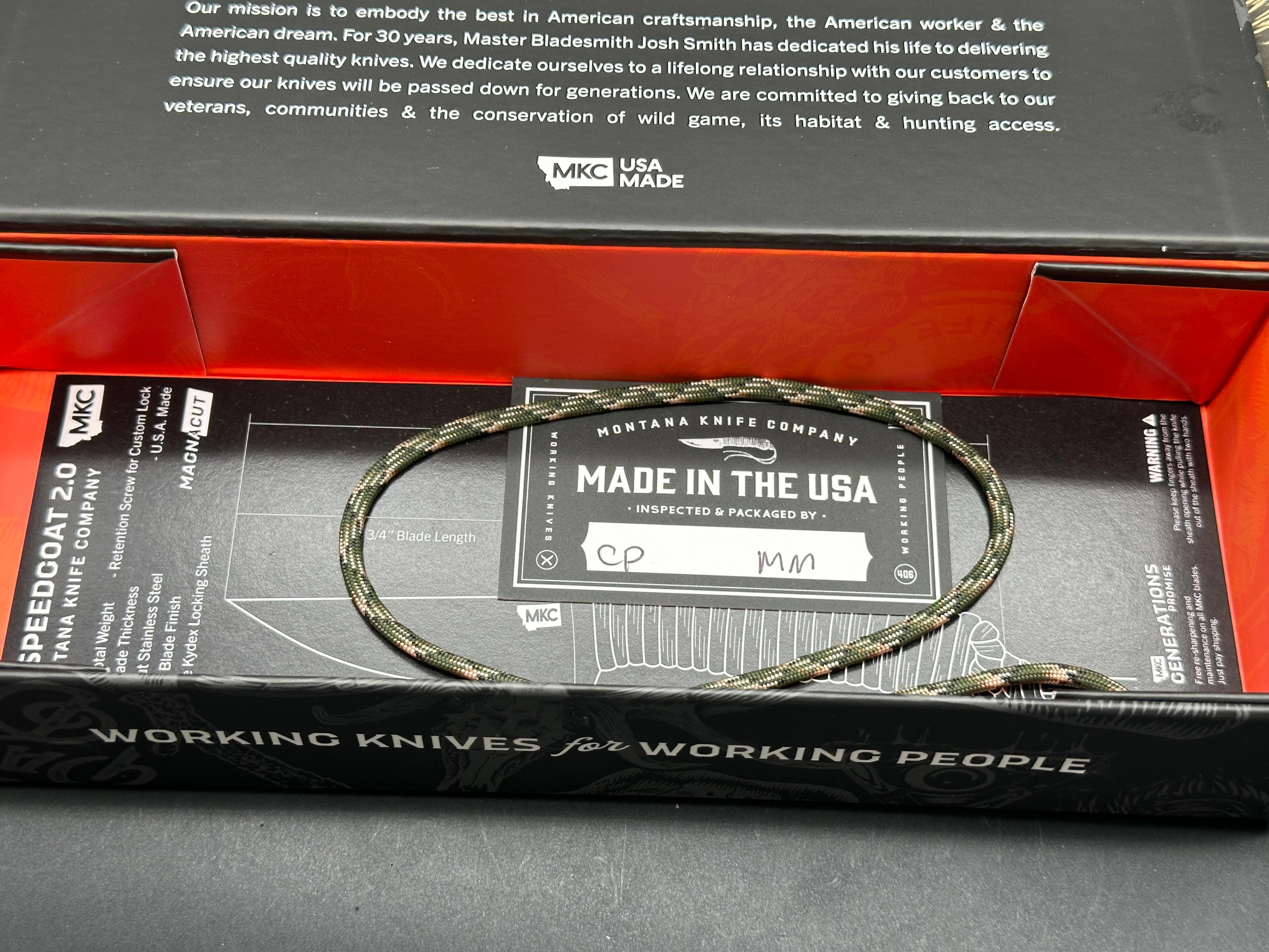 Montana Knife Company - Speed Goat 2.0 fixed blade