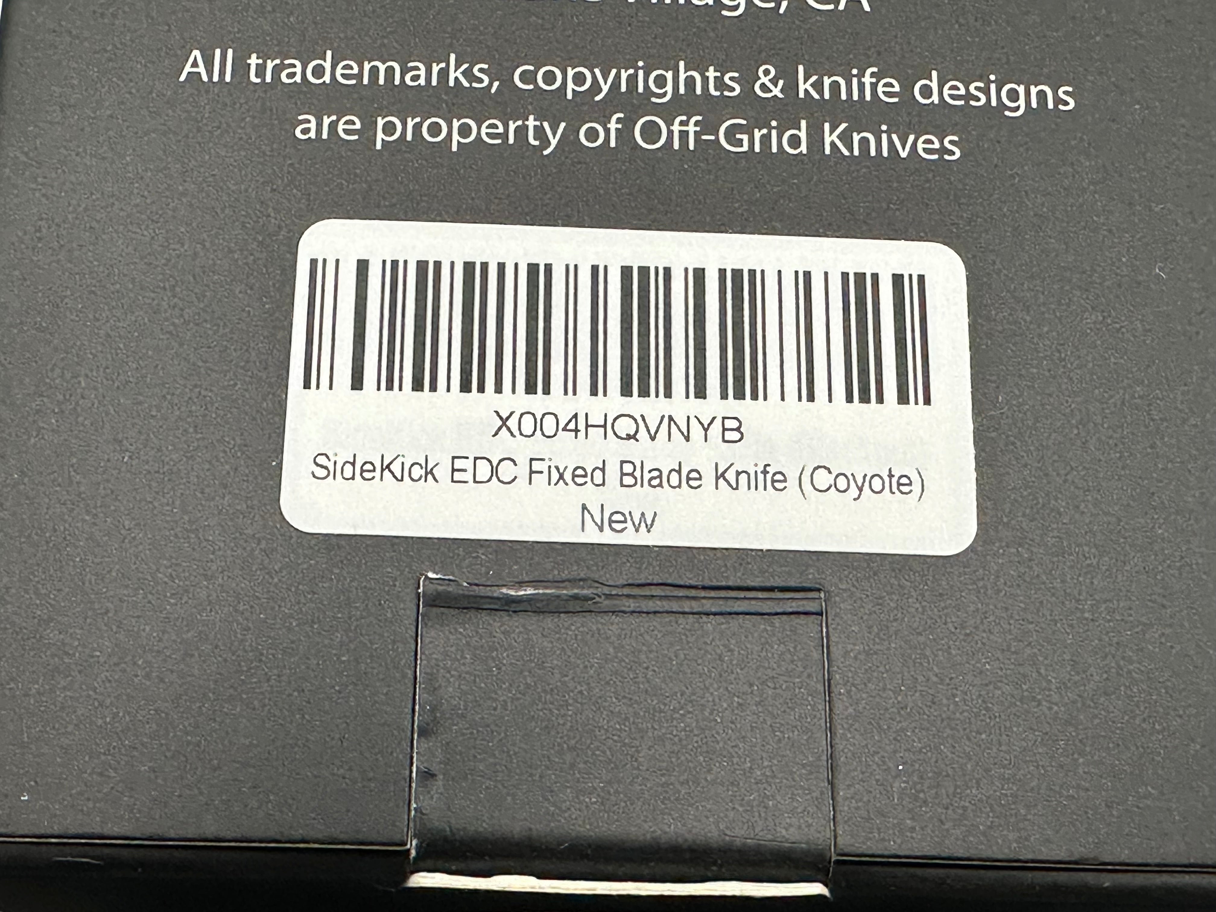 Off Grid Knives - SideKick fixed blade