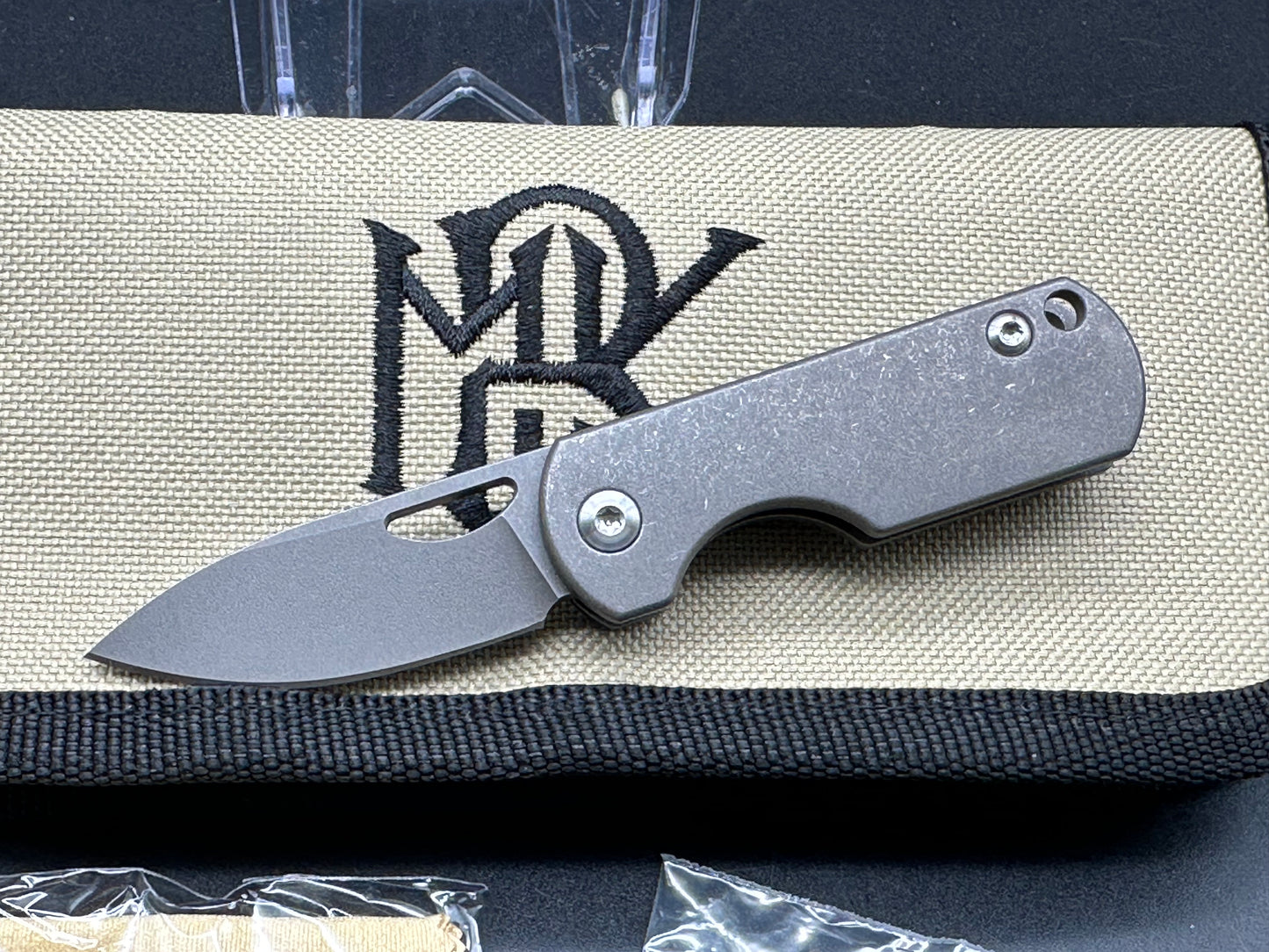 Monterey Bay Knives PWK, 1.5" S90V Blade with Titanium Handle