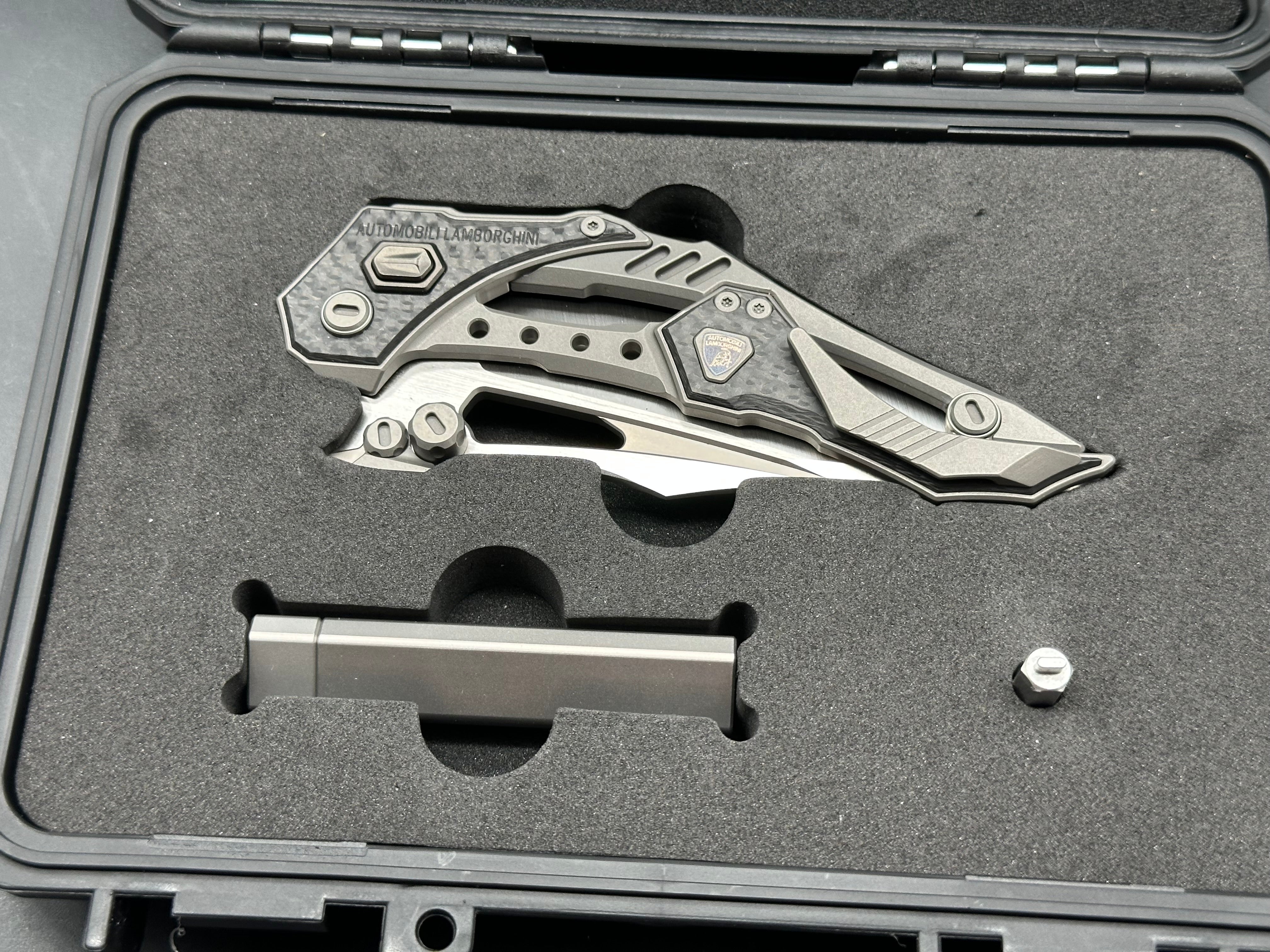 NOC Knives X Lamborghini MT-63 Folding Knife – M390 / Supercar Inspired Design