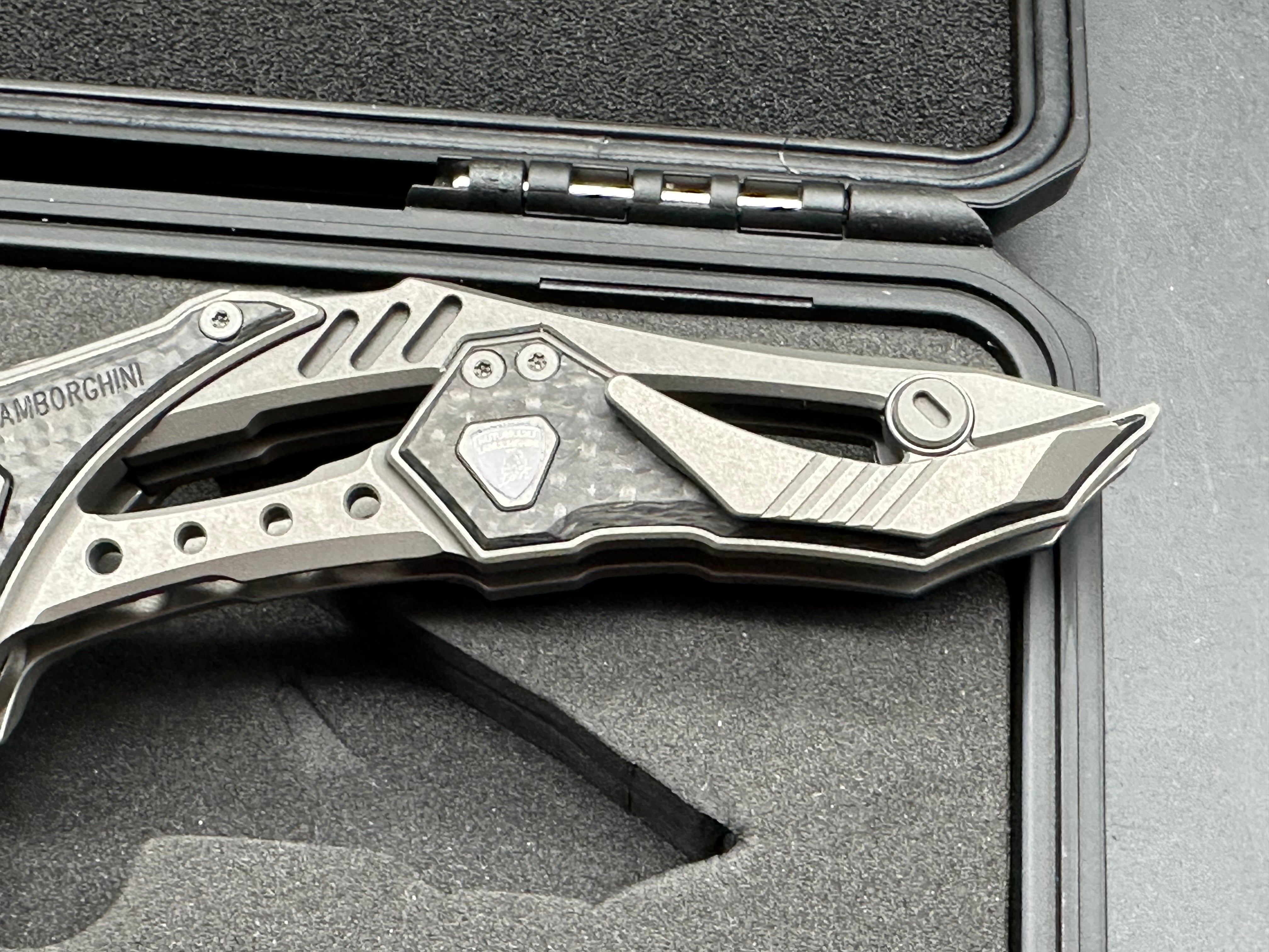NOC Knives X Lamborghini MT-63 Folding Knife – M390 / Supercar Inspired Design