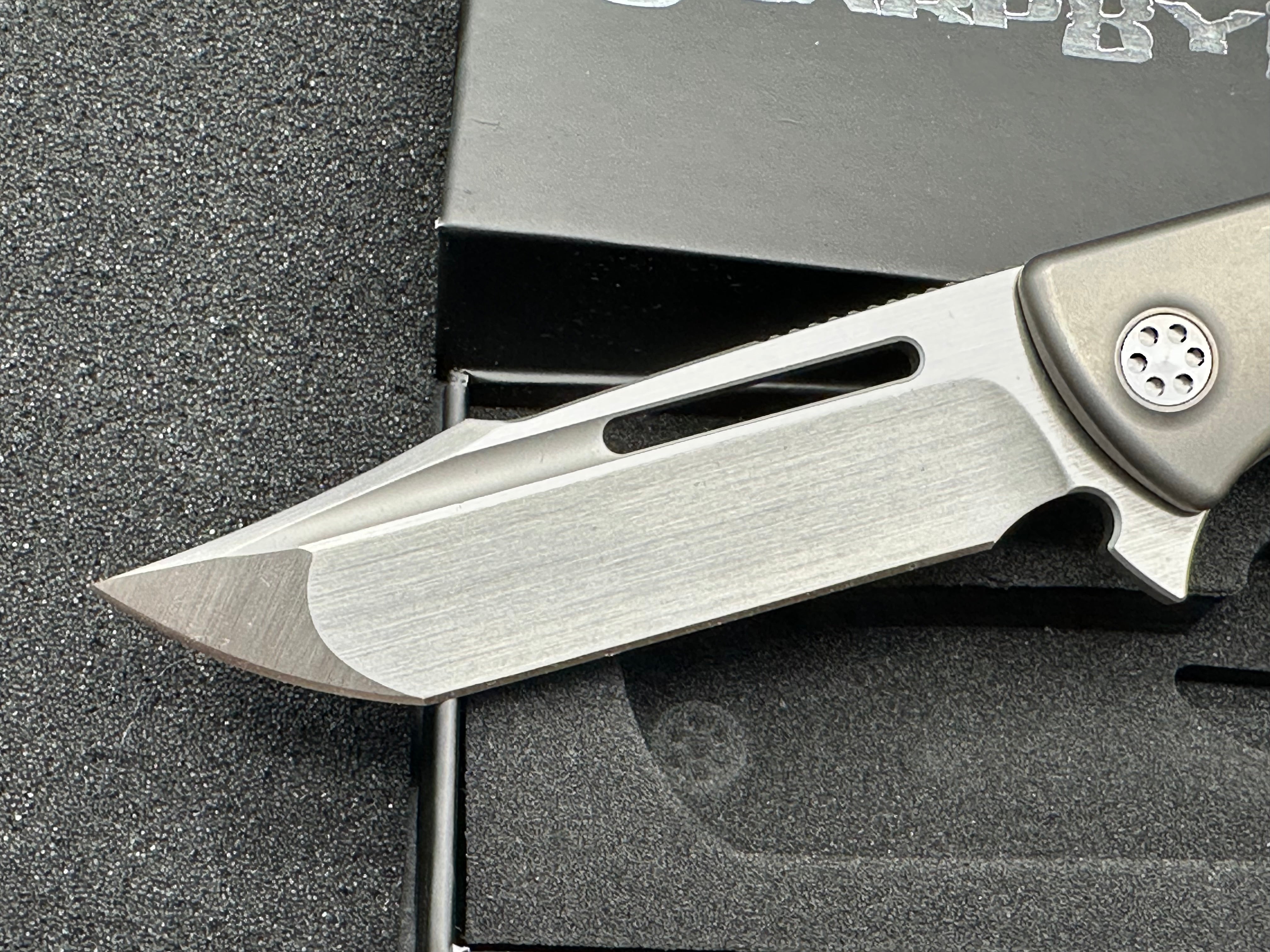 Sharp By Design Mini Evo Flipper Knife Nebula (3.25" Satin Harpoon)