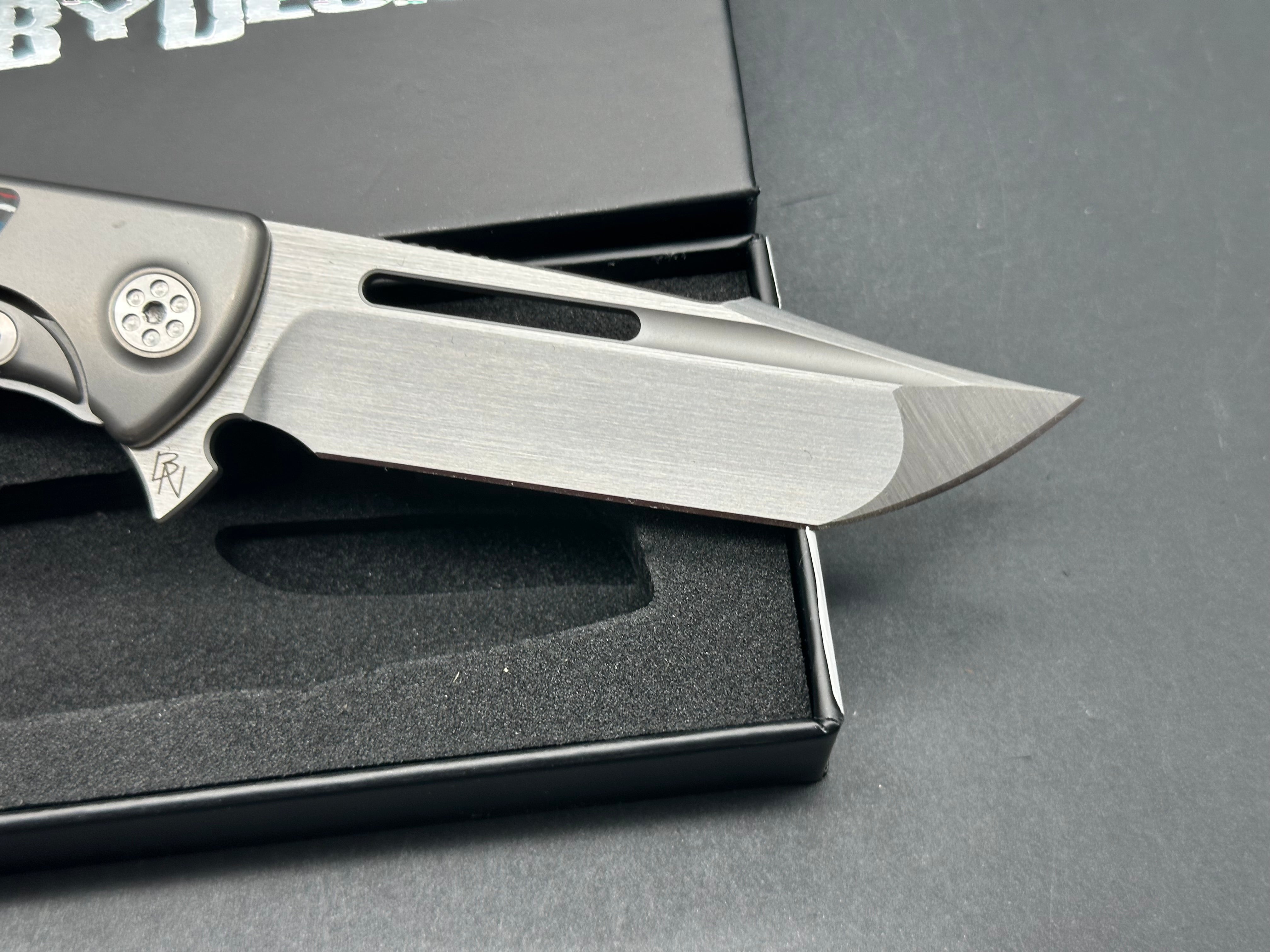 Sharp By Design Mini Evo Flipper Knife Nebula (3.25" Satin Harpoon)