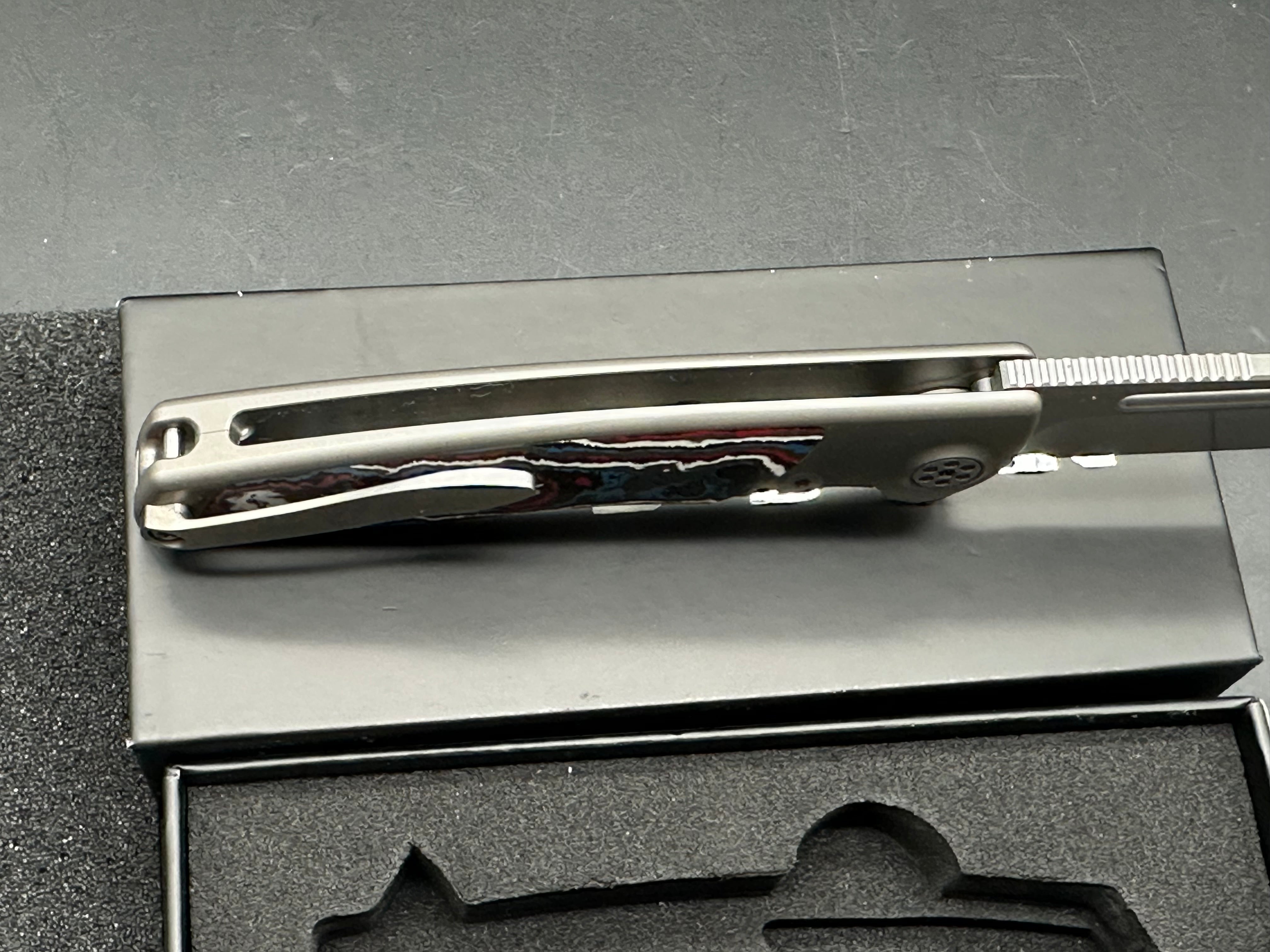 Sharp By Design Mini Evo Flipper Knife Nebula (3.25" Satin Harpoon)
