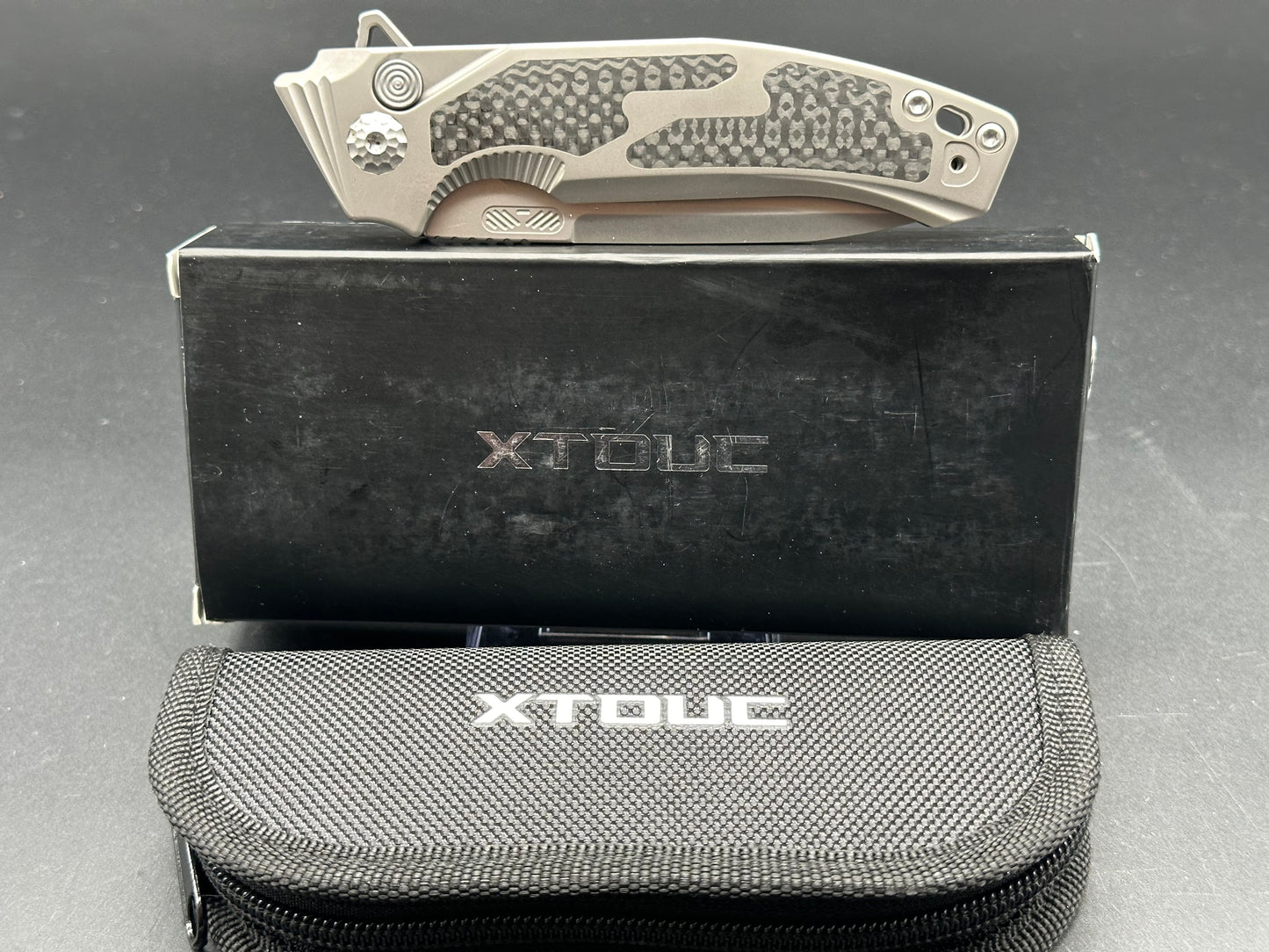 Remette Steed titanium/CF handle w/M390 blade