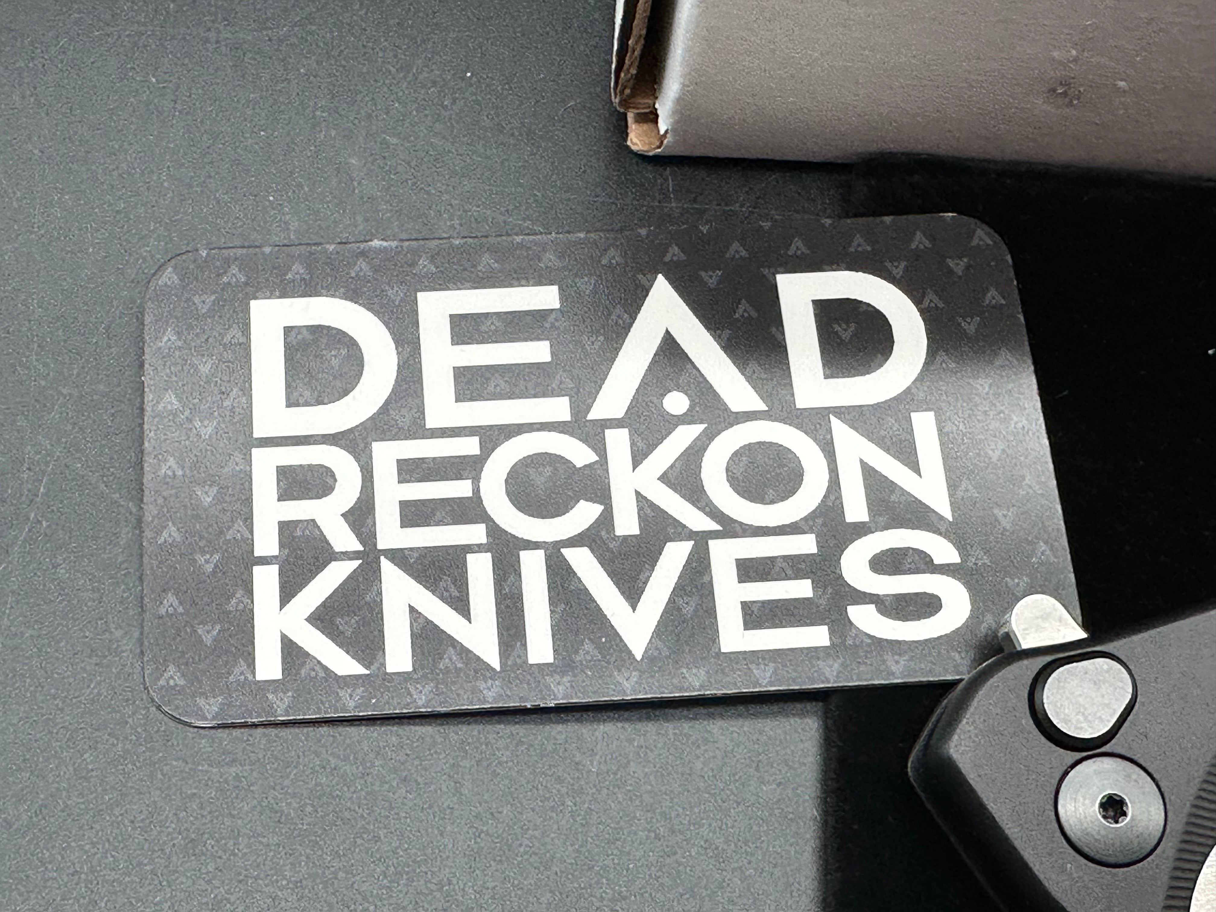 Dead Reckon Knives Ridgeback Integral Vertebrae, 3.42" CPM S45VN Stonewash Reverse Tanto Blade with Black Integral Vertebrae Aluminum Scale