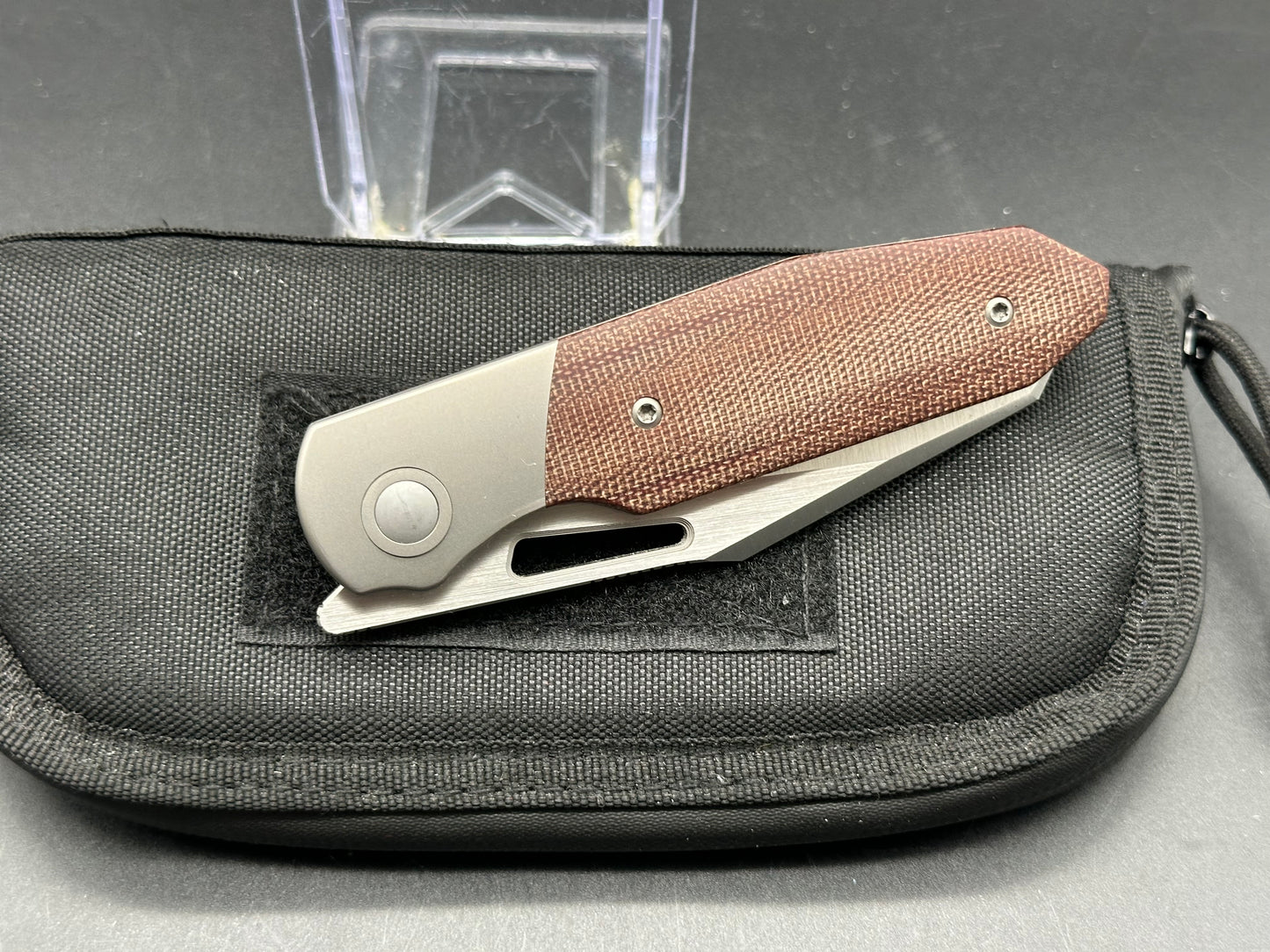 Renegade Provisions G.O.M. Frame Lock Knife Ti/Brown Micarta