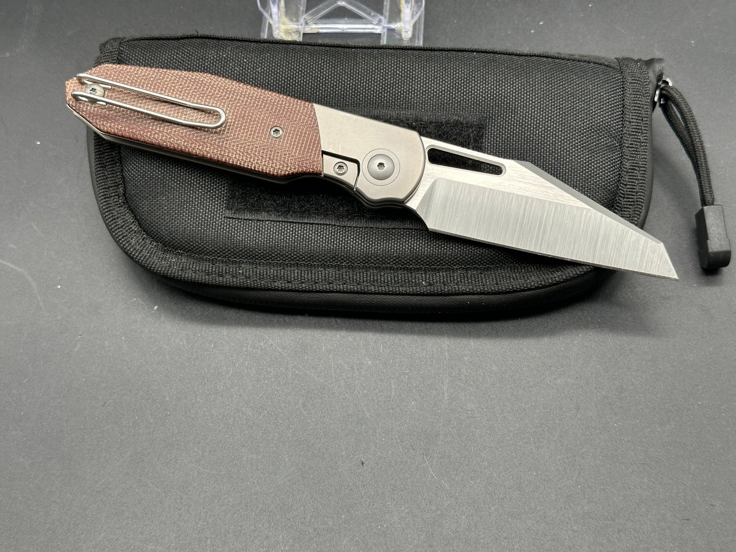 Renegade Provisions G.O.M. Frame Lock Knife Ti/Brown Micarta