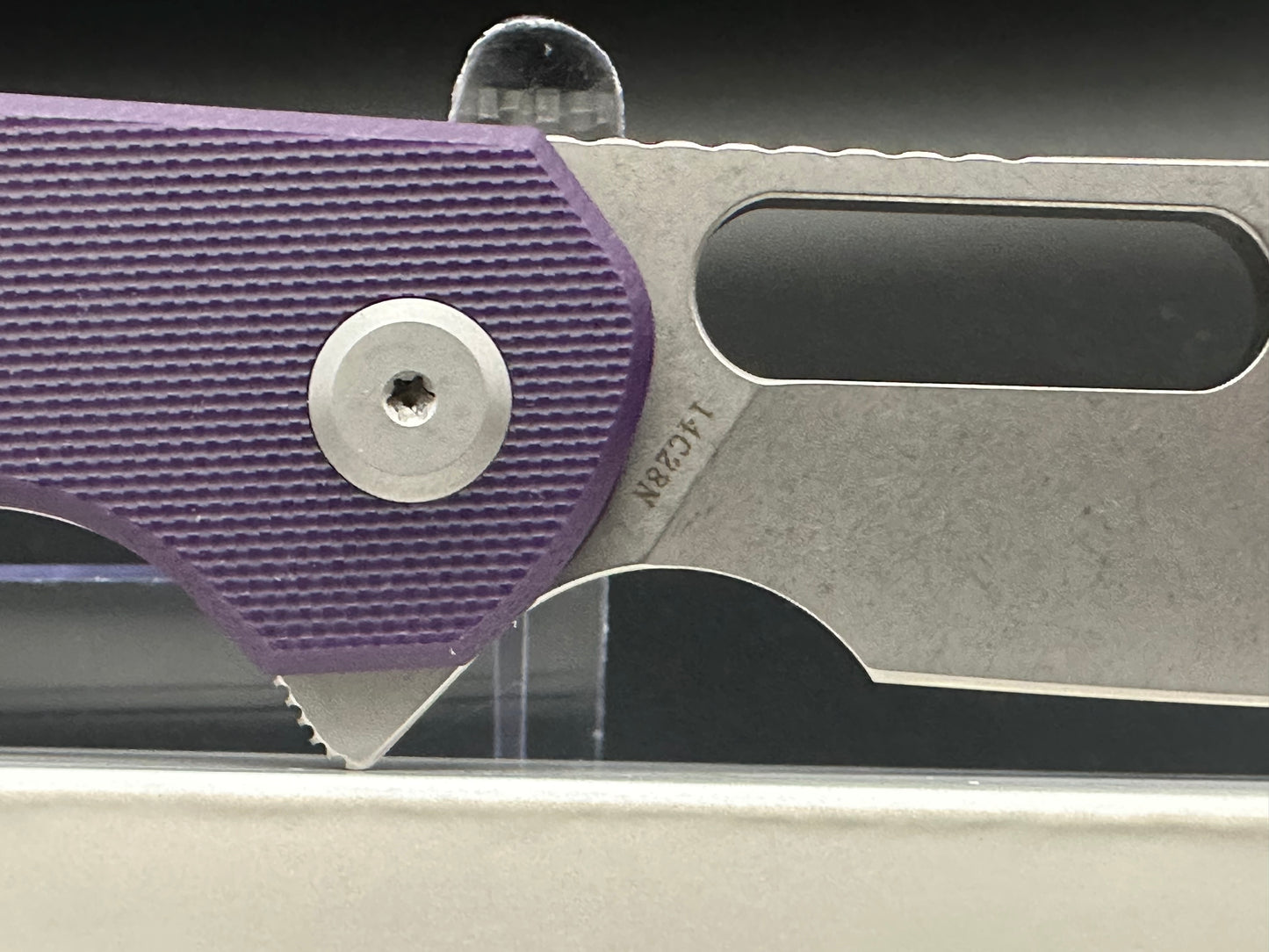 Eutektik Trinity Purple G10 - New in box from Eutektik knives plus LTK Koozie/Patch & Sticker w/each knife