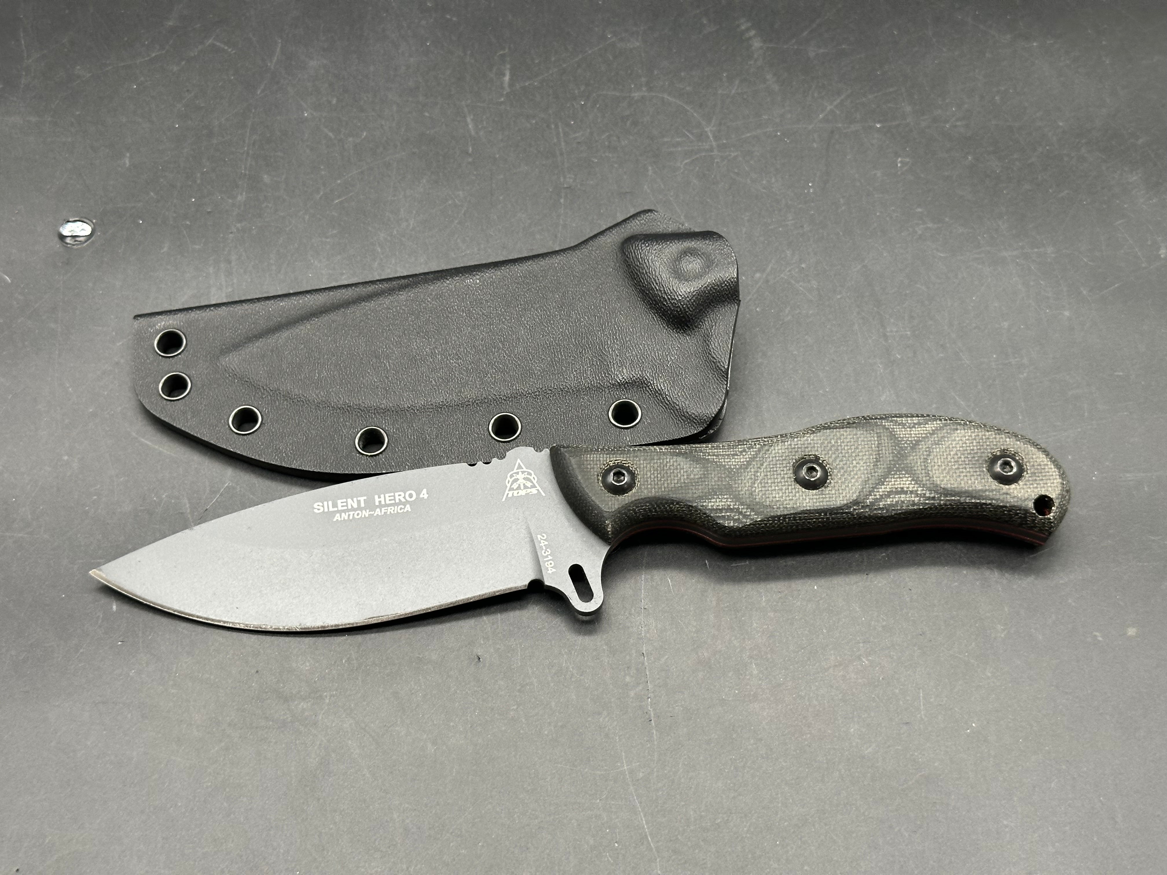 TOPS - Silent Hero 4 fixed blade