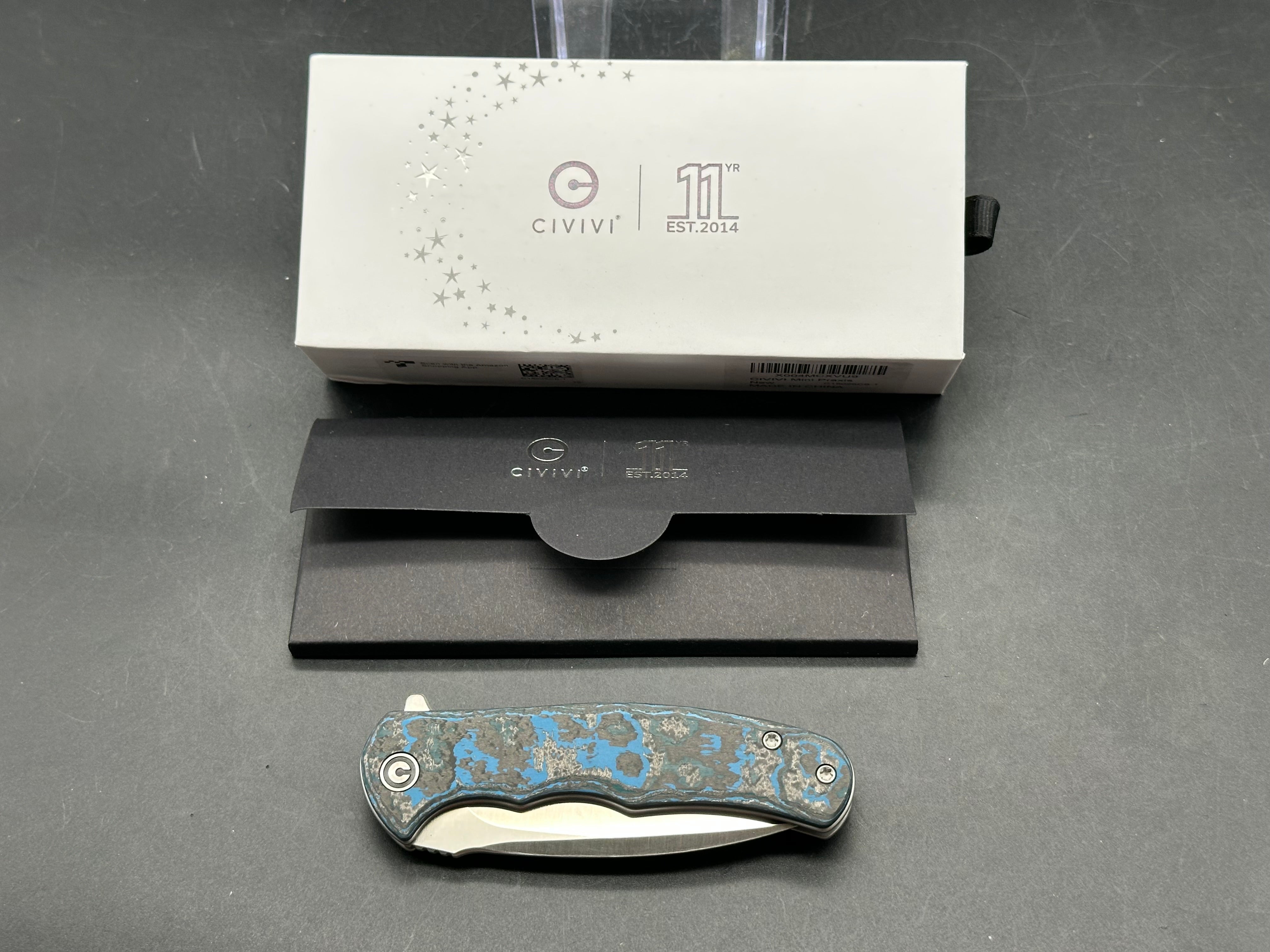 Civivi limited 11th Anniversary Edition S35V and blue fat carbon