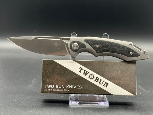 TWOSUN TS211 TITANIUM/CARBON FIBER HANDLE 14C28N