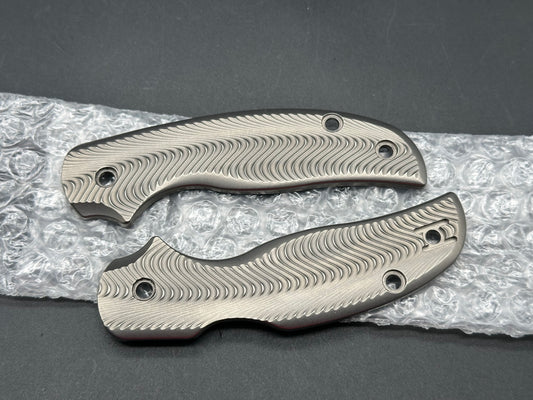 Parsons Bladeworks Ripple Ti Scales for Spyderco Sage 5 LW