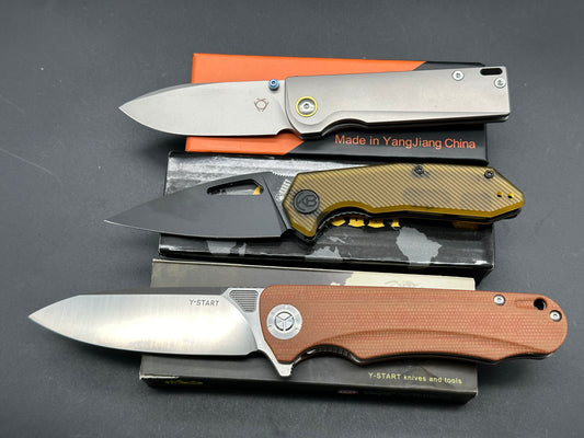 3 knife combo Y-Start,Kubey & SixLeaf