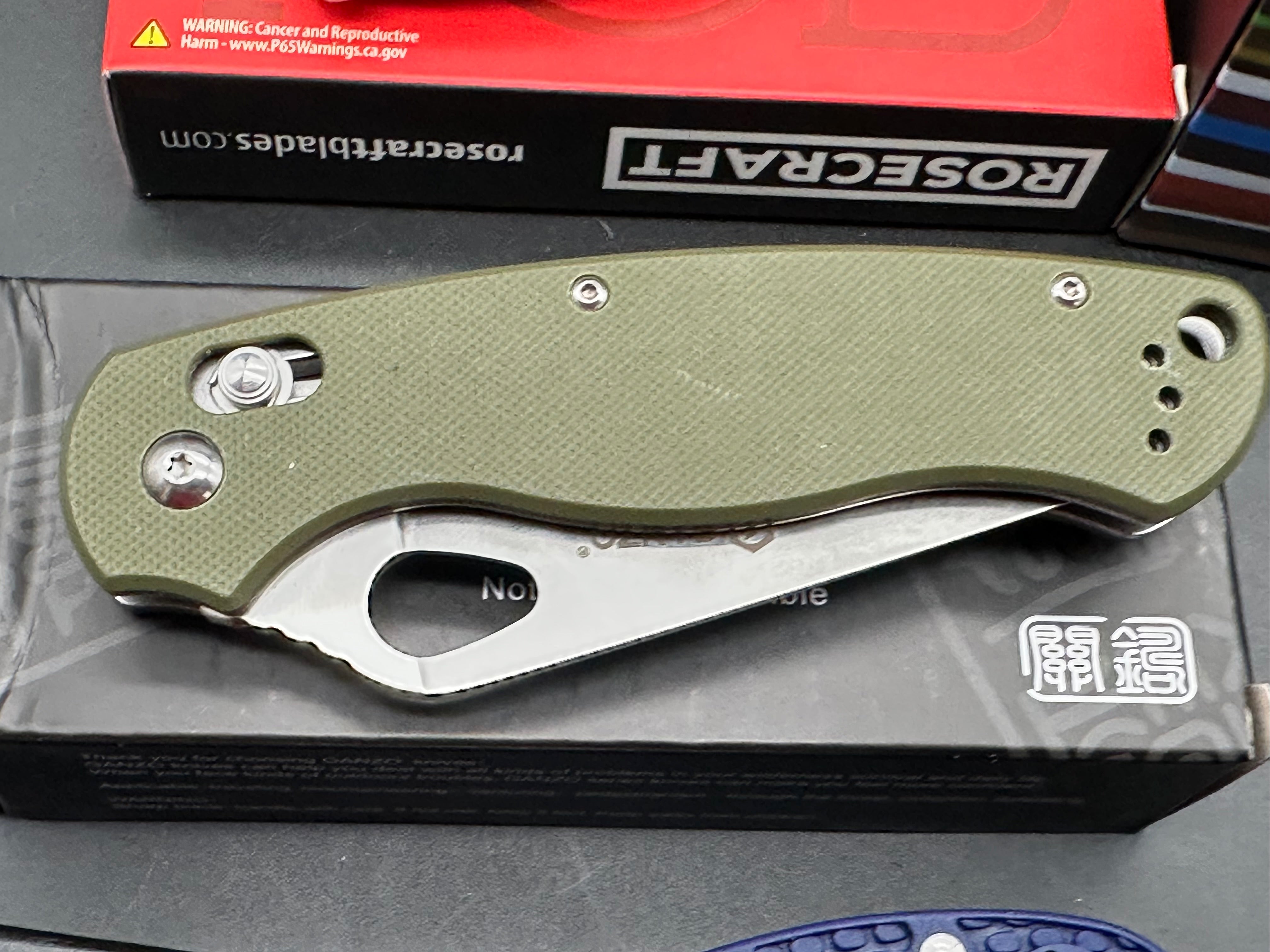 6 knife bundle / Kizer/Rosecraft/Xtouc/Eafengrow/Ganzo/Byrd