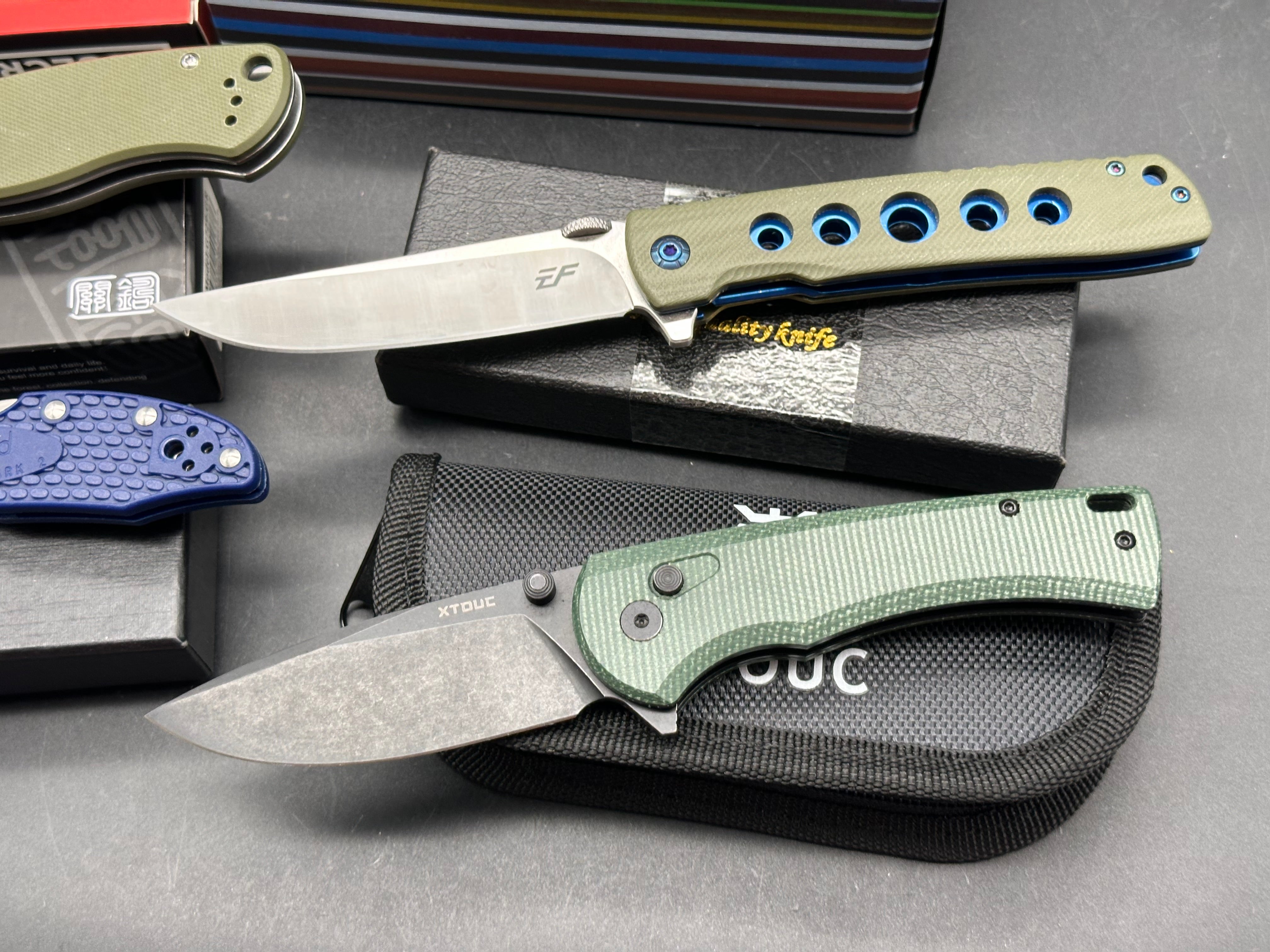 6 knife bundle / Kizer/Rosecraft/Xtouc/Eafengrow/Ganzo/Byrd