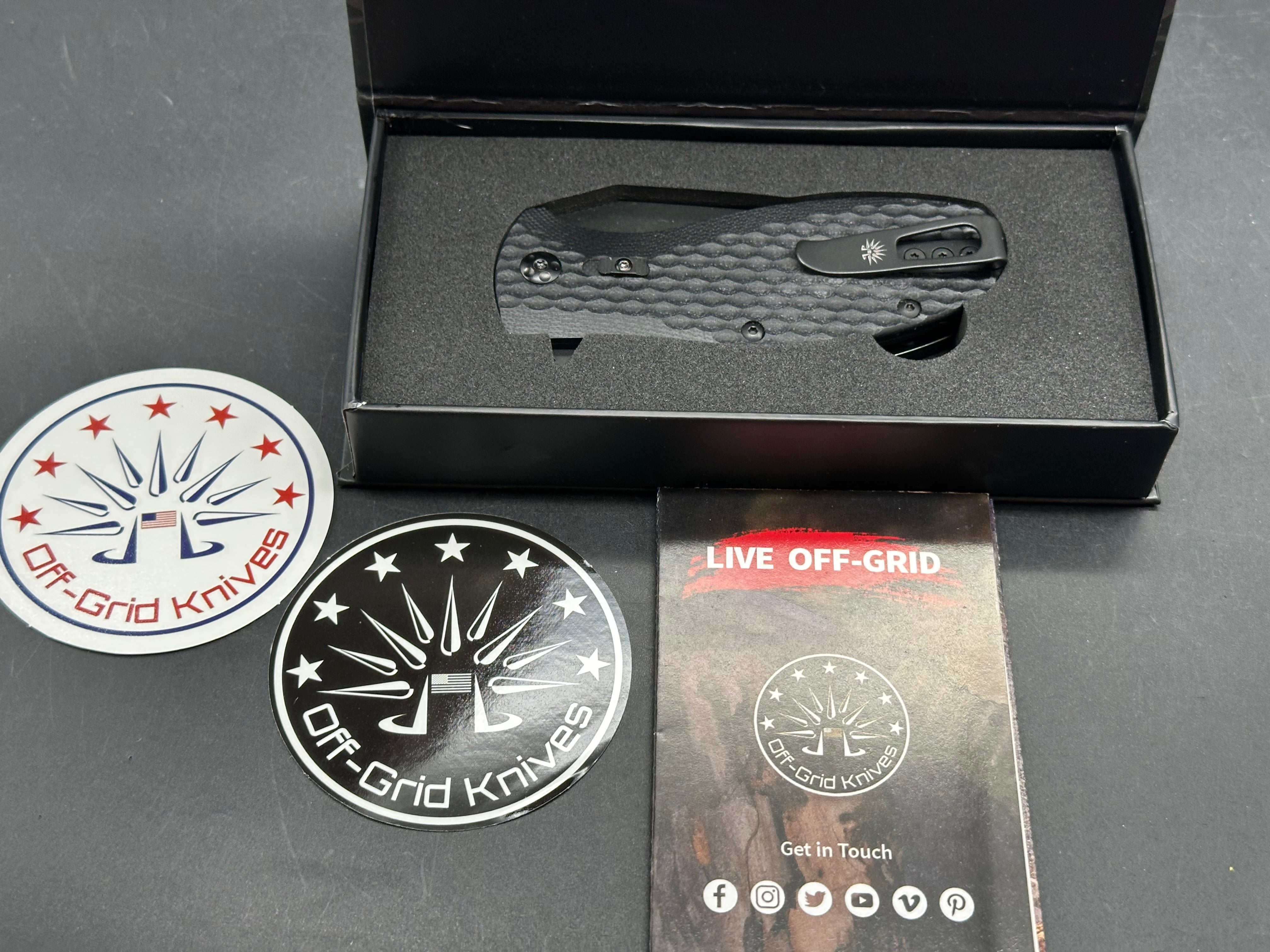 Off Grid Badger G10 handle w/D2 blade