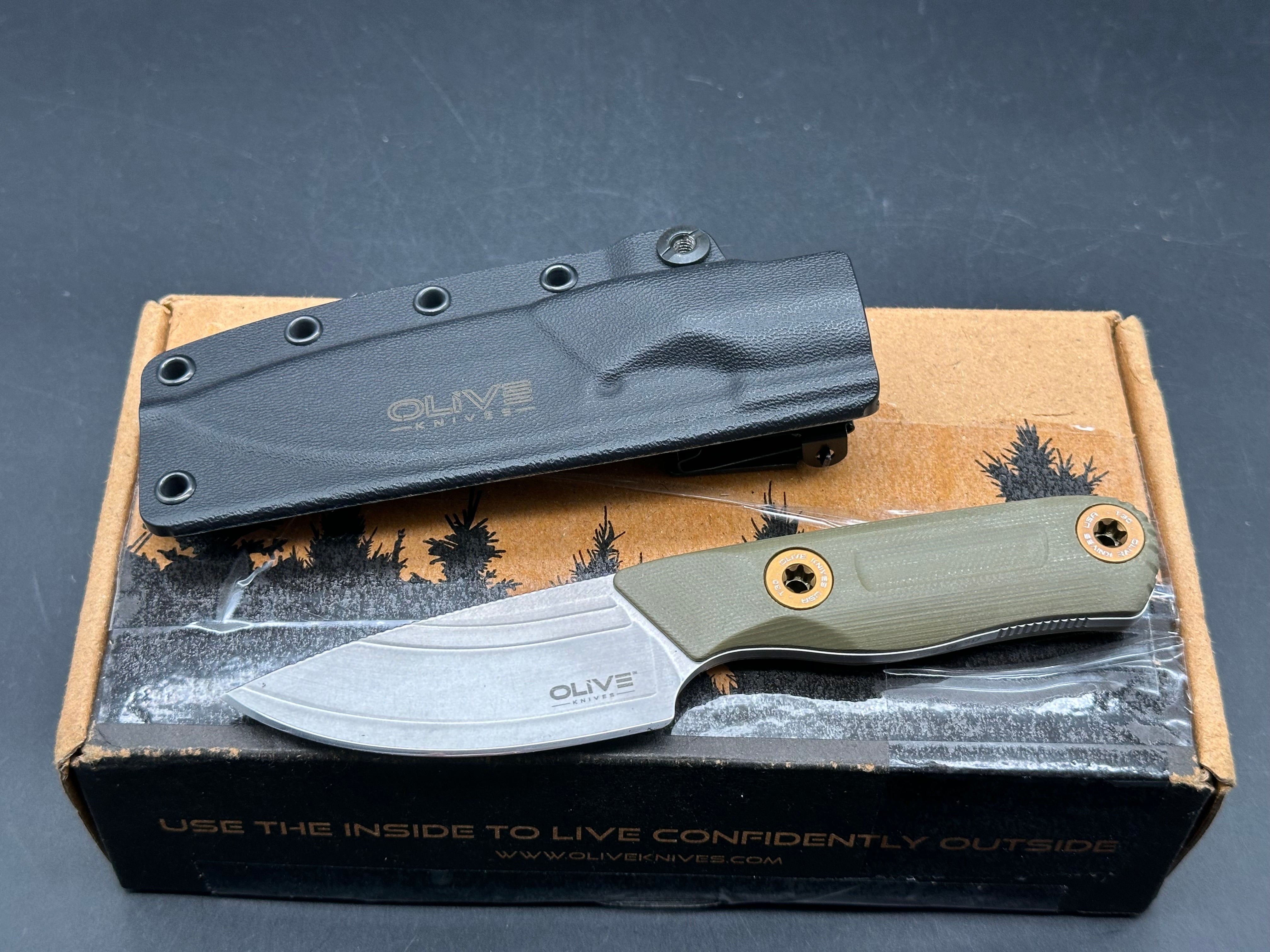 Olive Knives VENARI | COMPACT CARRY FIXED BLADE ELMAX