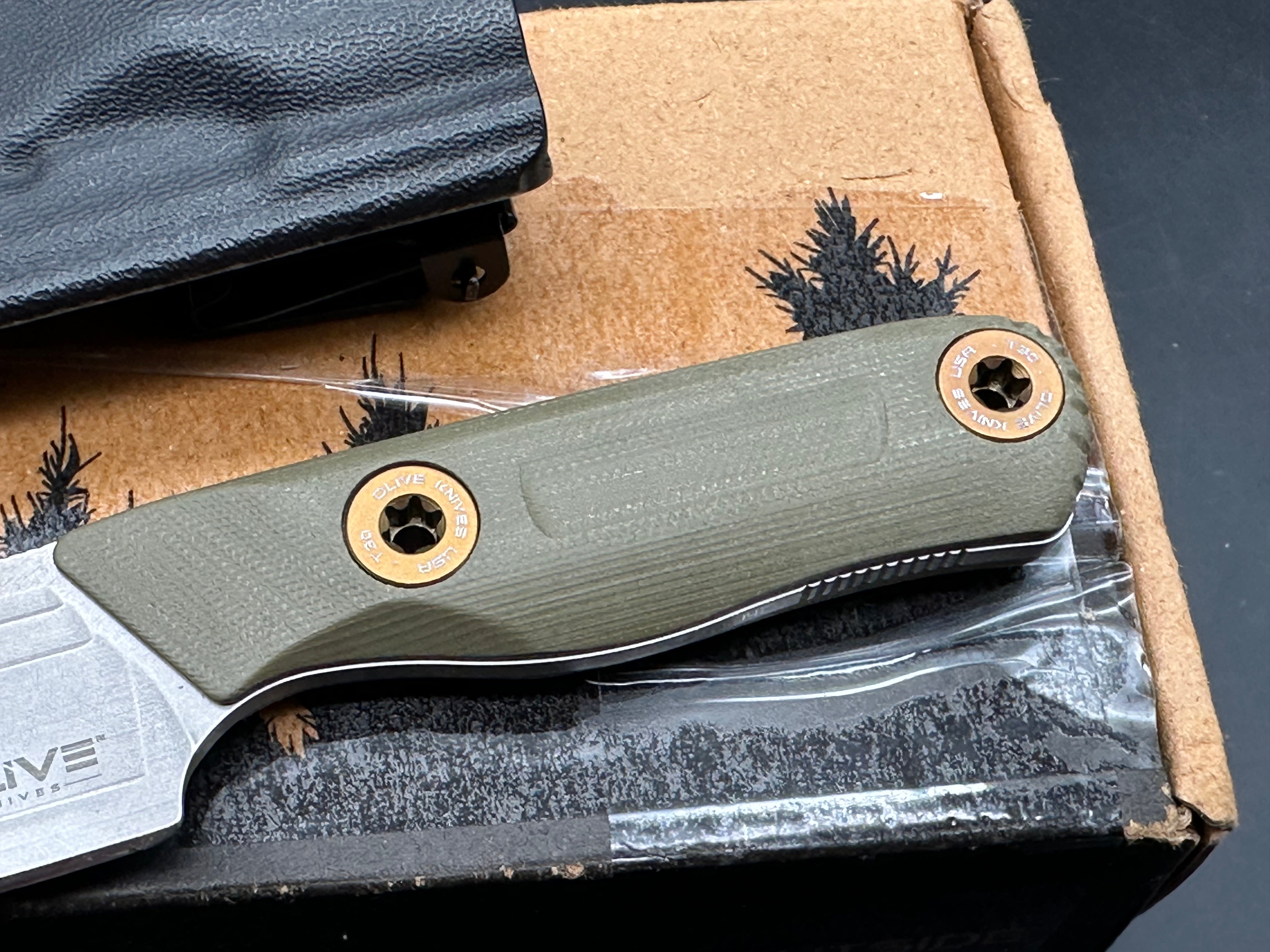 Olive Knives VENARI | COMPACT CARRY FIXED BLADE ELMAX