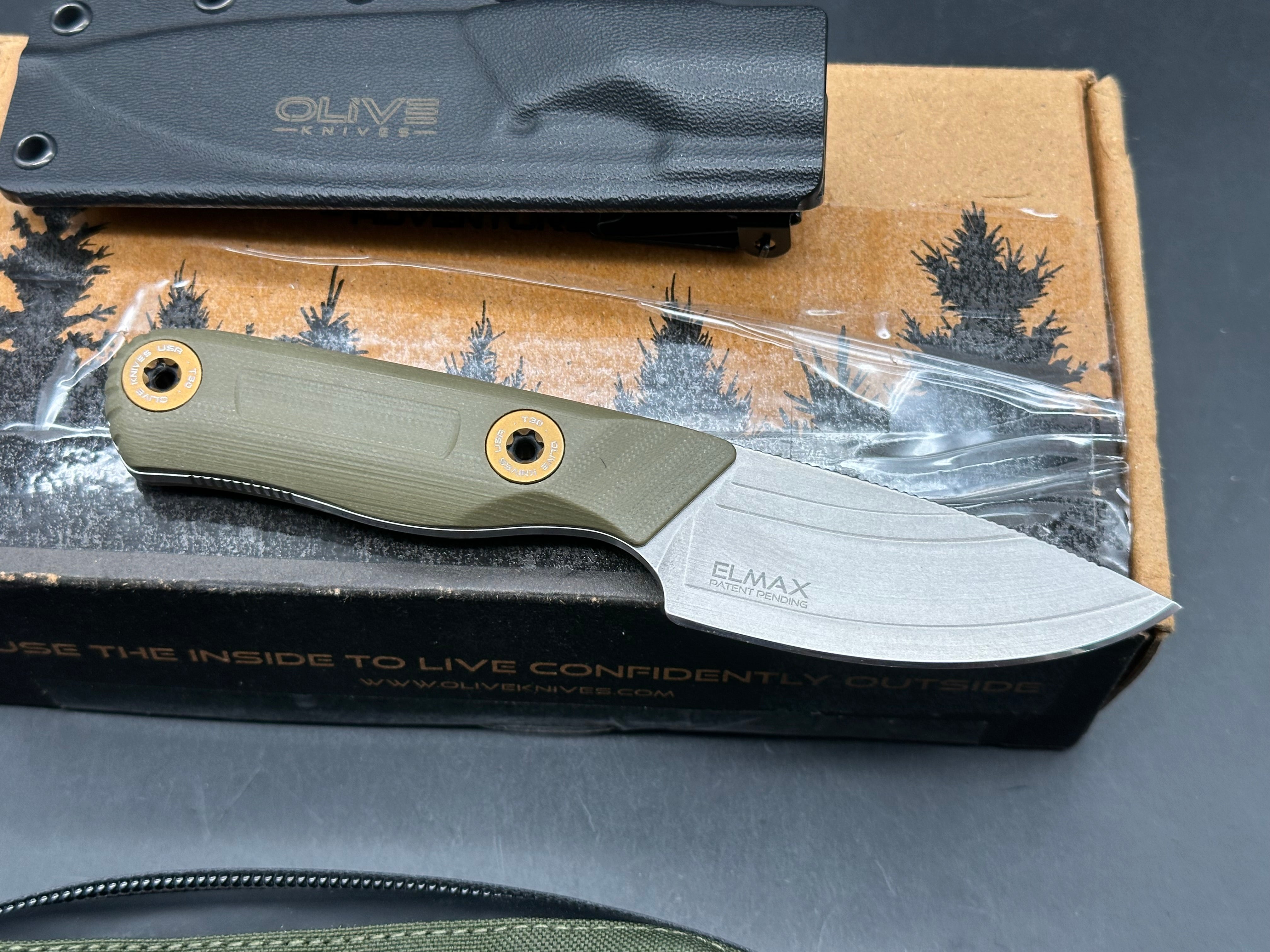 Olive Knives VENARI | COMPACT CARRY FIXED BLADE ELMAX