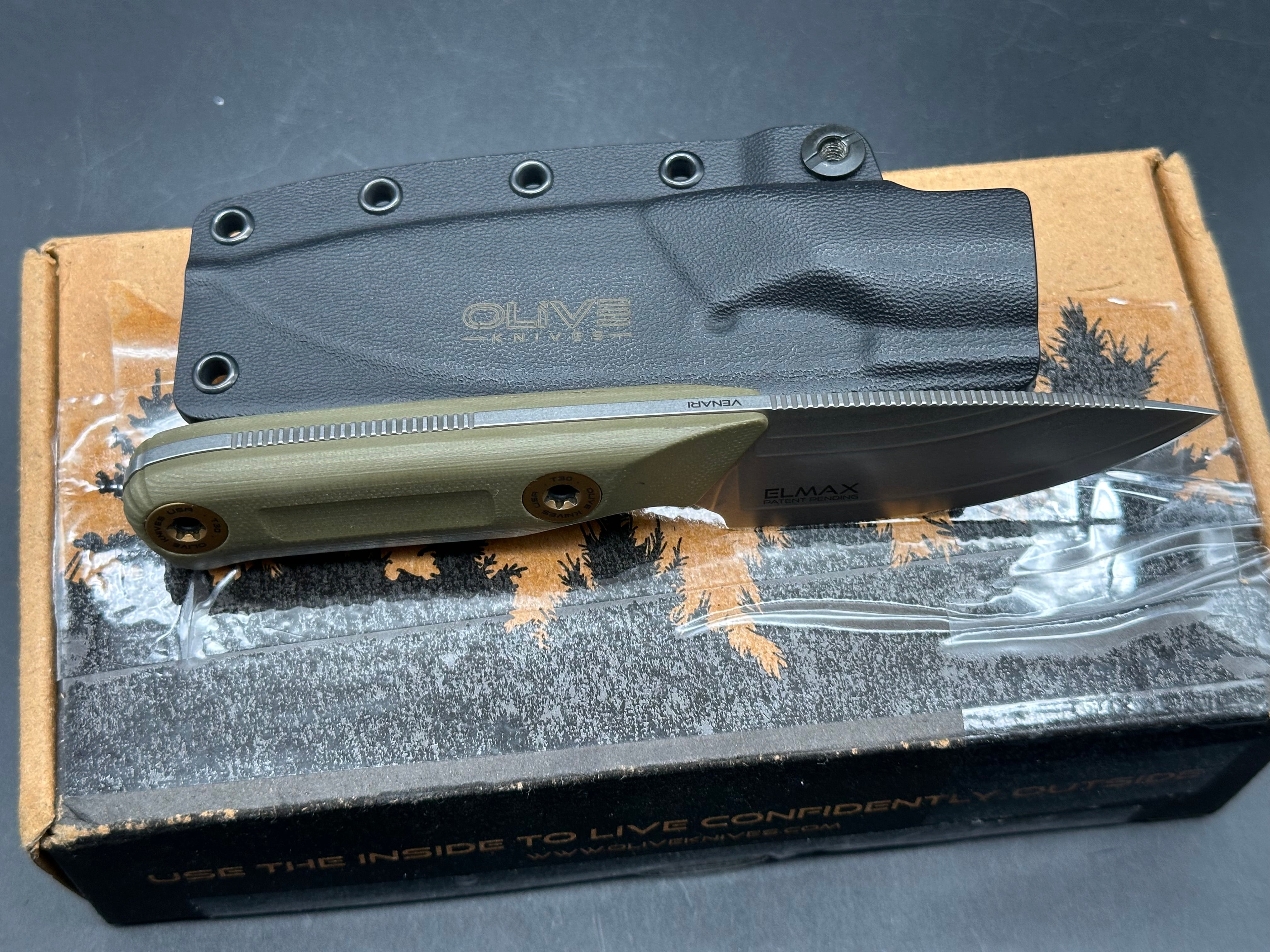 Olive Knives VENARI | COMPACT CARRY FIXED BLADE ELMAX