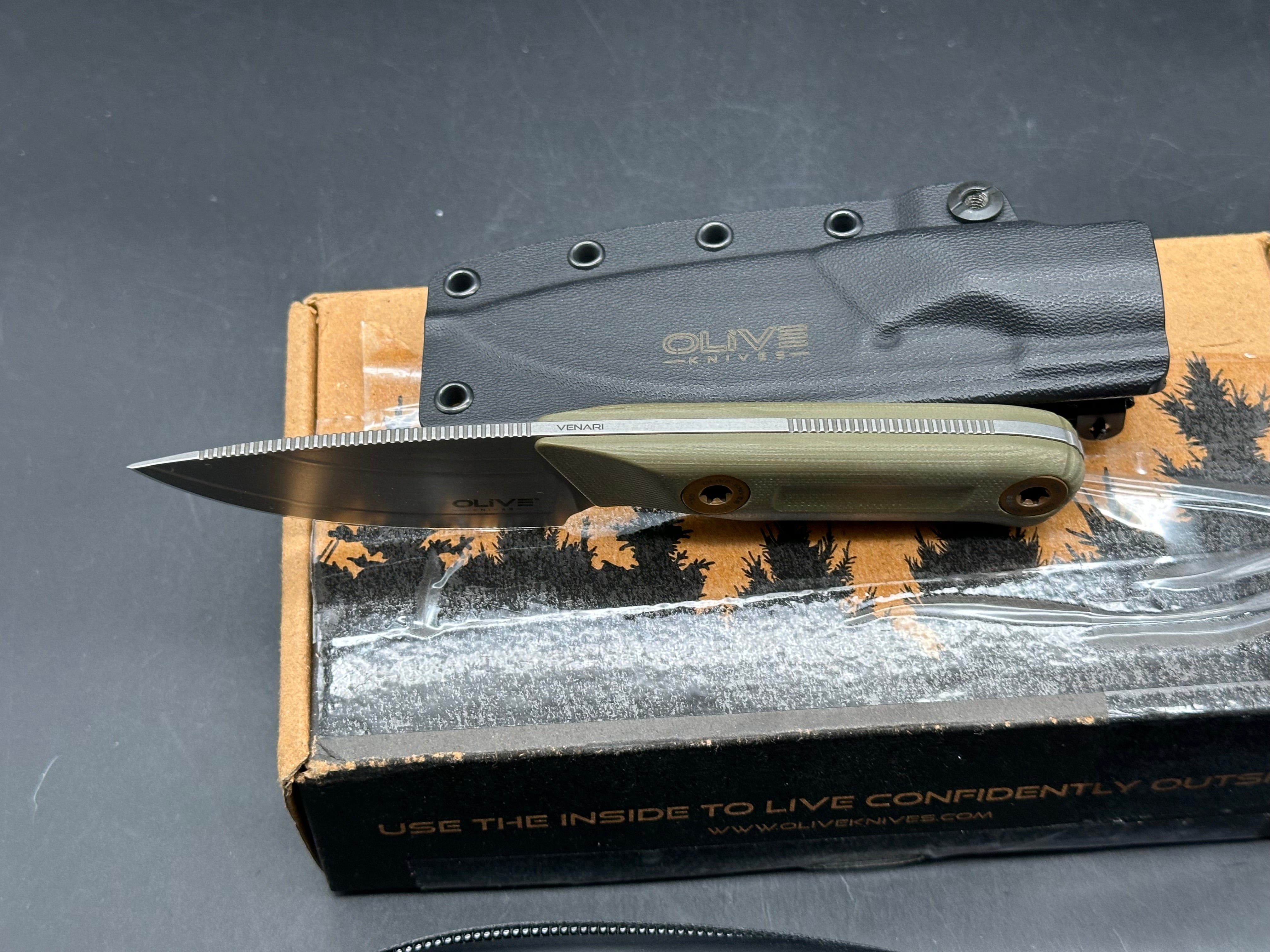 Olive Knives VENARI | COMPACT CARRY FIXED BLADE ELMAX