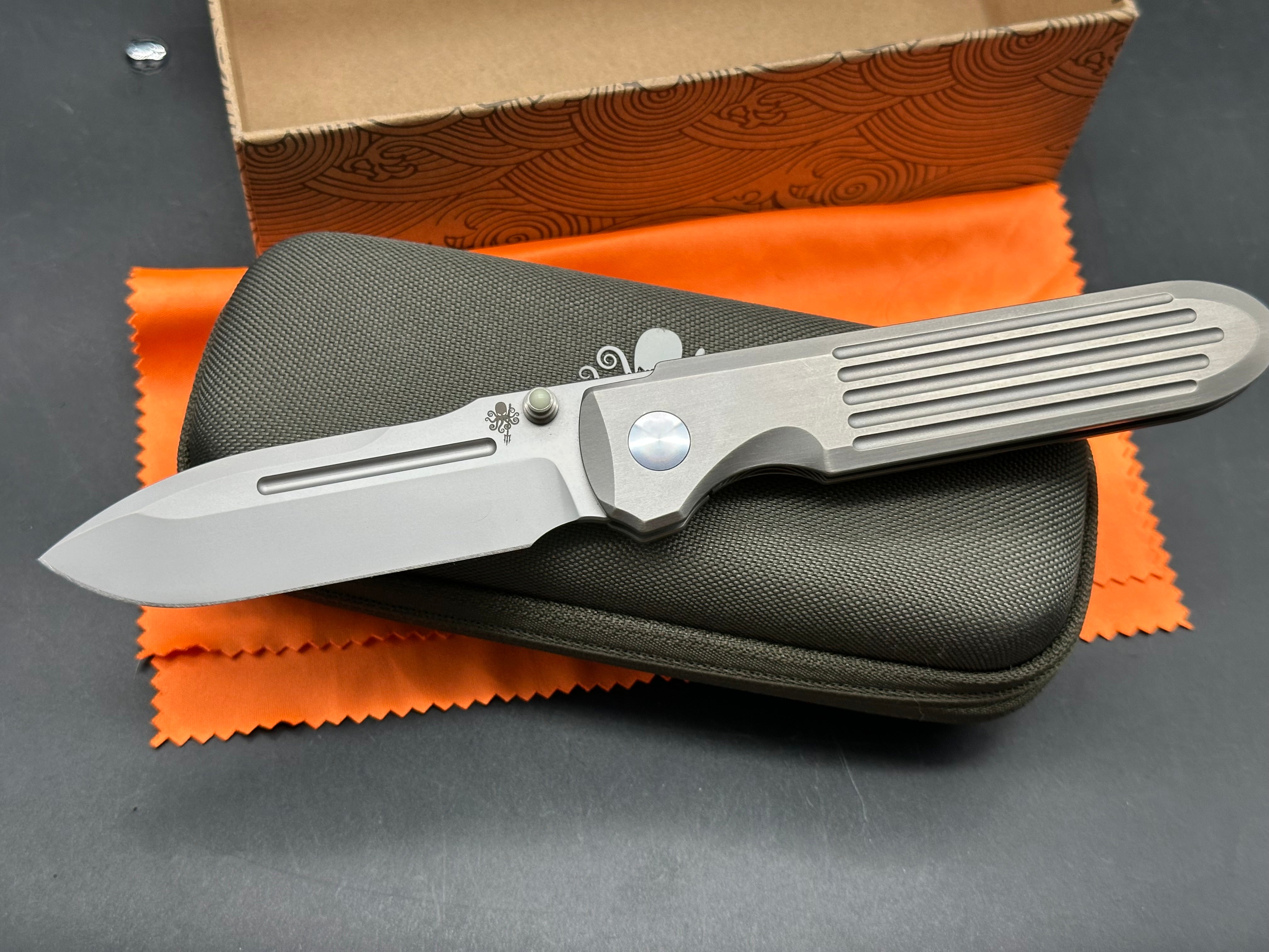 Prometheus Design Werx SPD Invictus-SP, 3.5" CPM MagnaCut Blade Titanium Scales