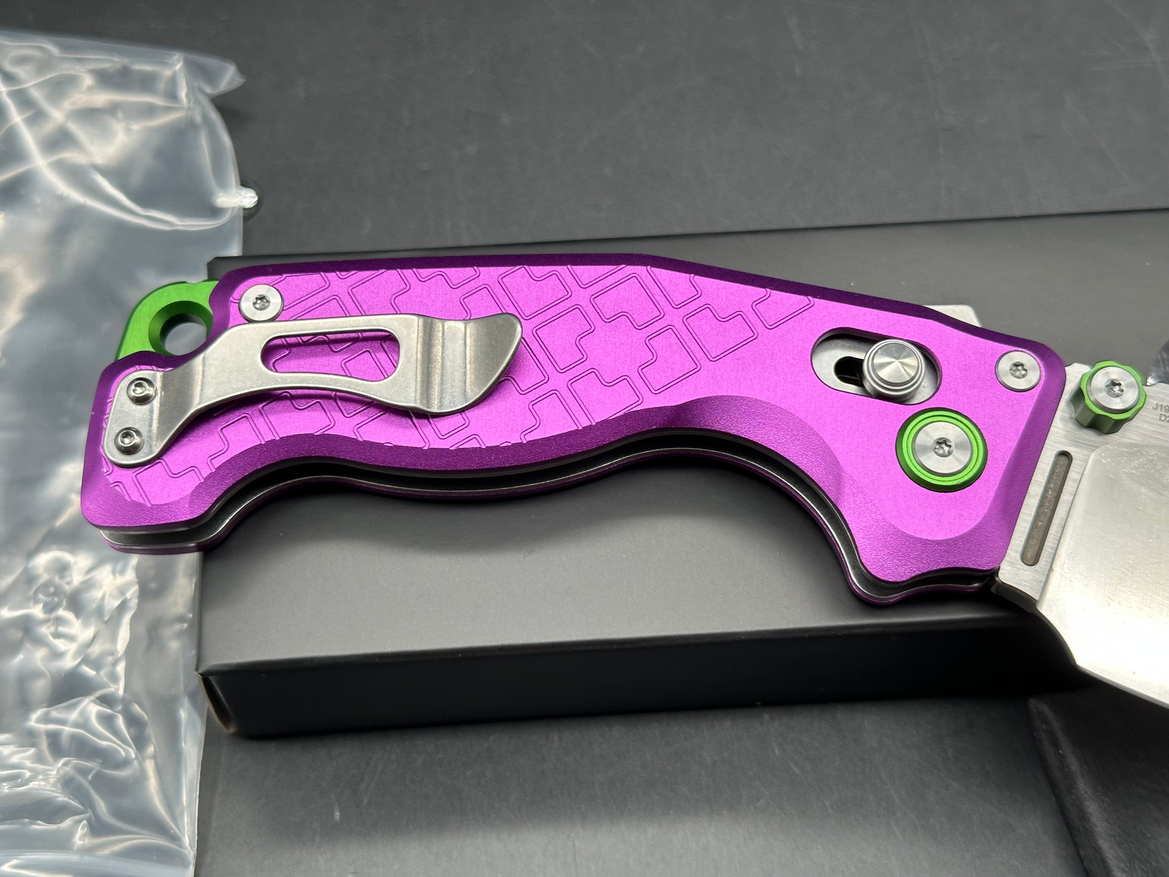 CJRB DOUBLETAP PURPLE ALUMINUM HANDLE D2 SATIN WMK EXCLUSIVE