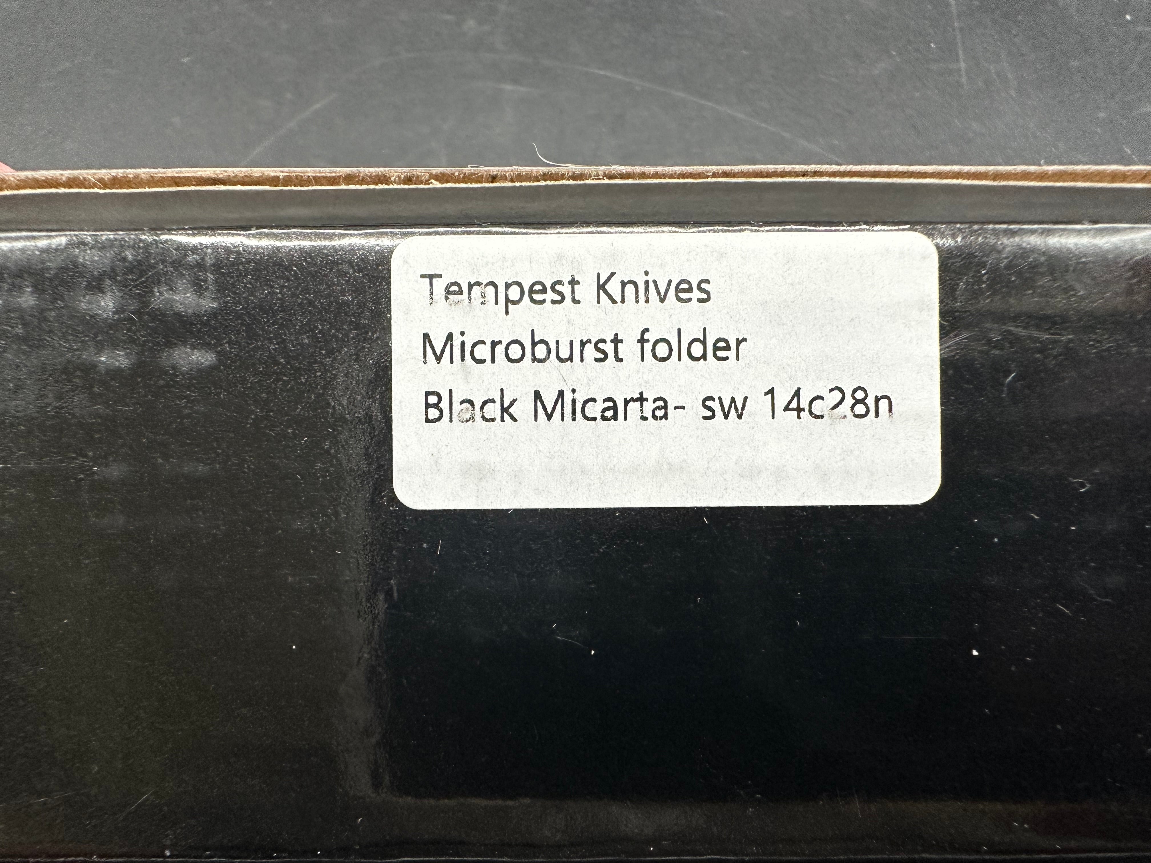 Tempest Microburst black micarta