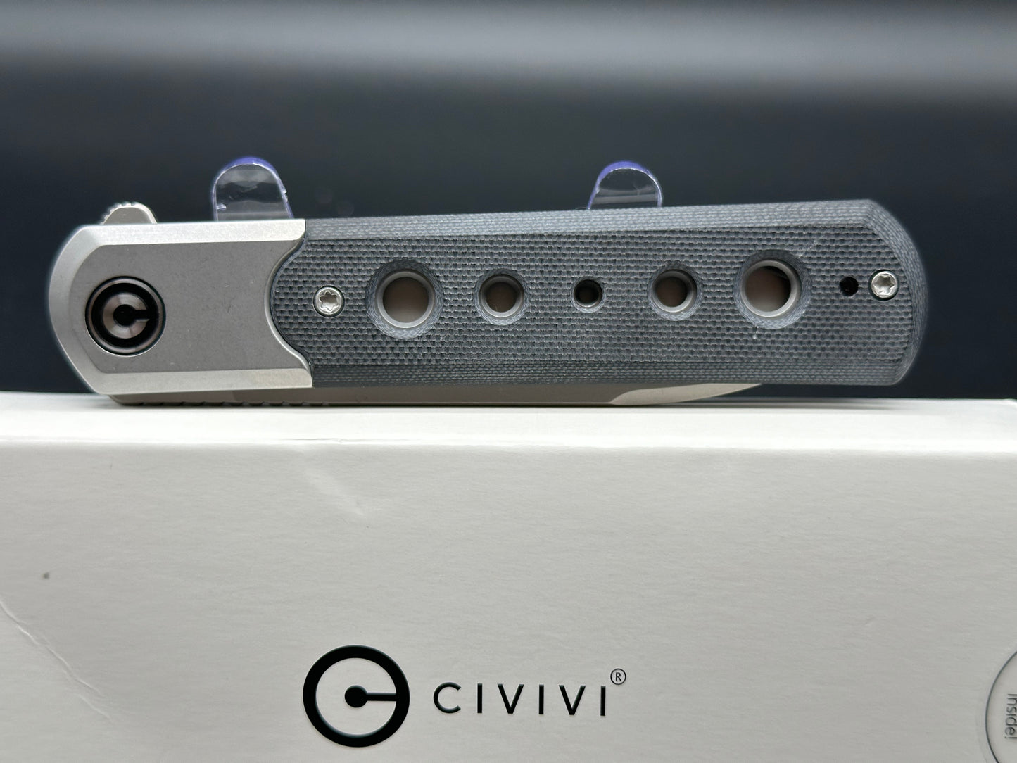 CIVIVI Banneret Frame Lock Knife Black G-10/Steel (3.7" BB)