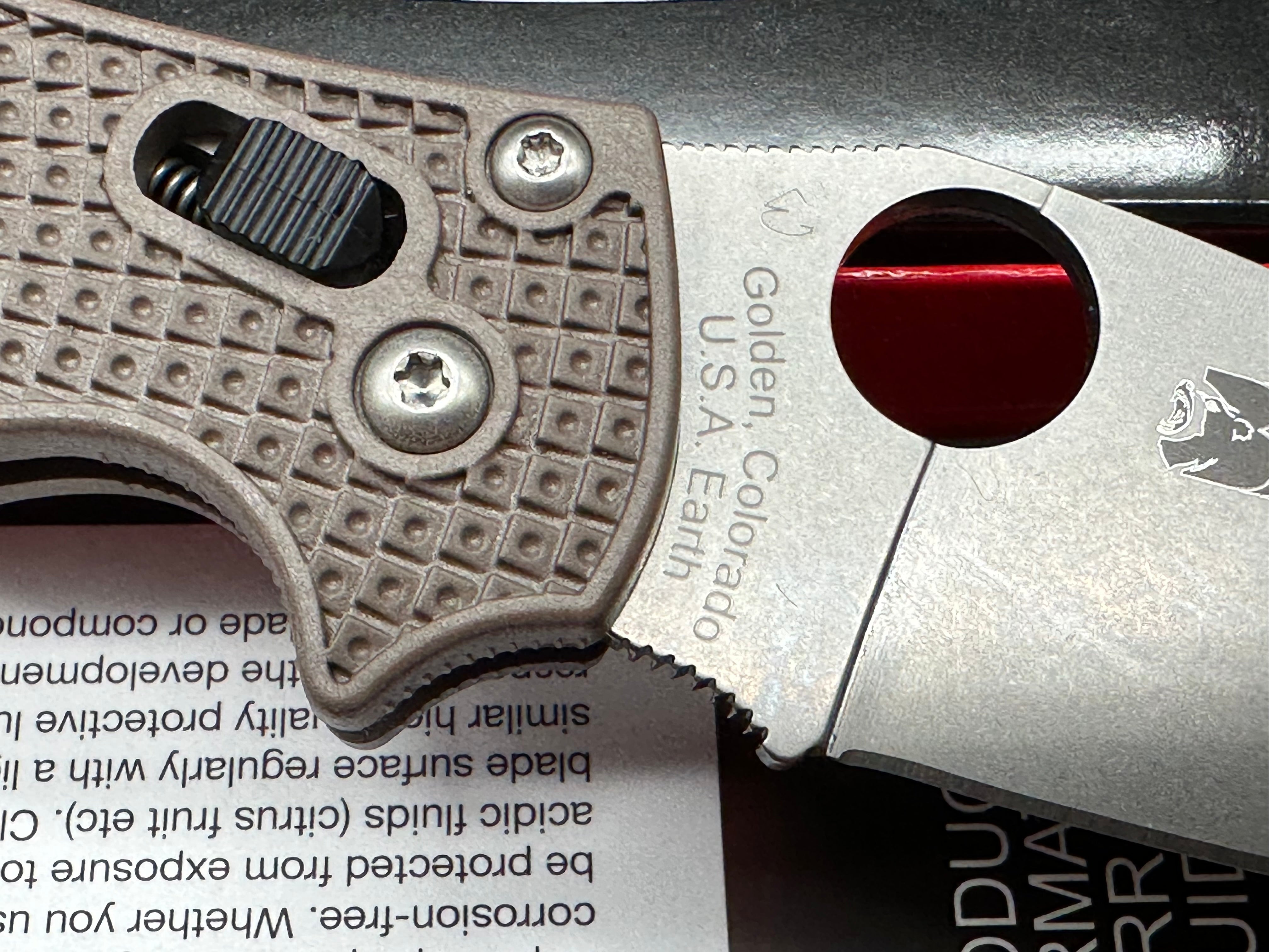 Spyderco Manix 2 Lightweight C101PBN15V2 - Brown FRN - CPM 15V Blade - Sprint Run