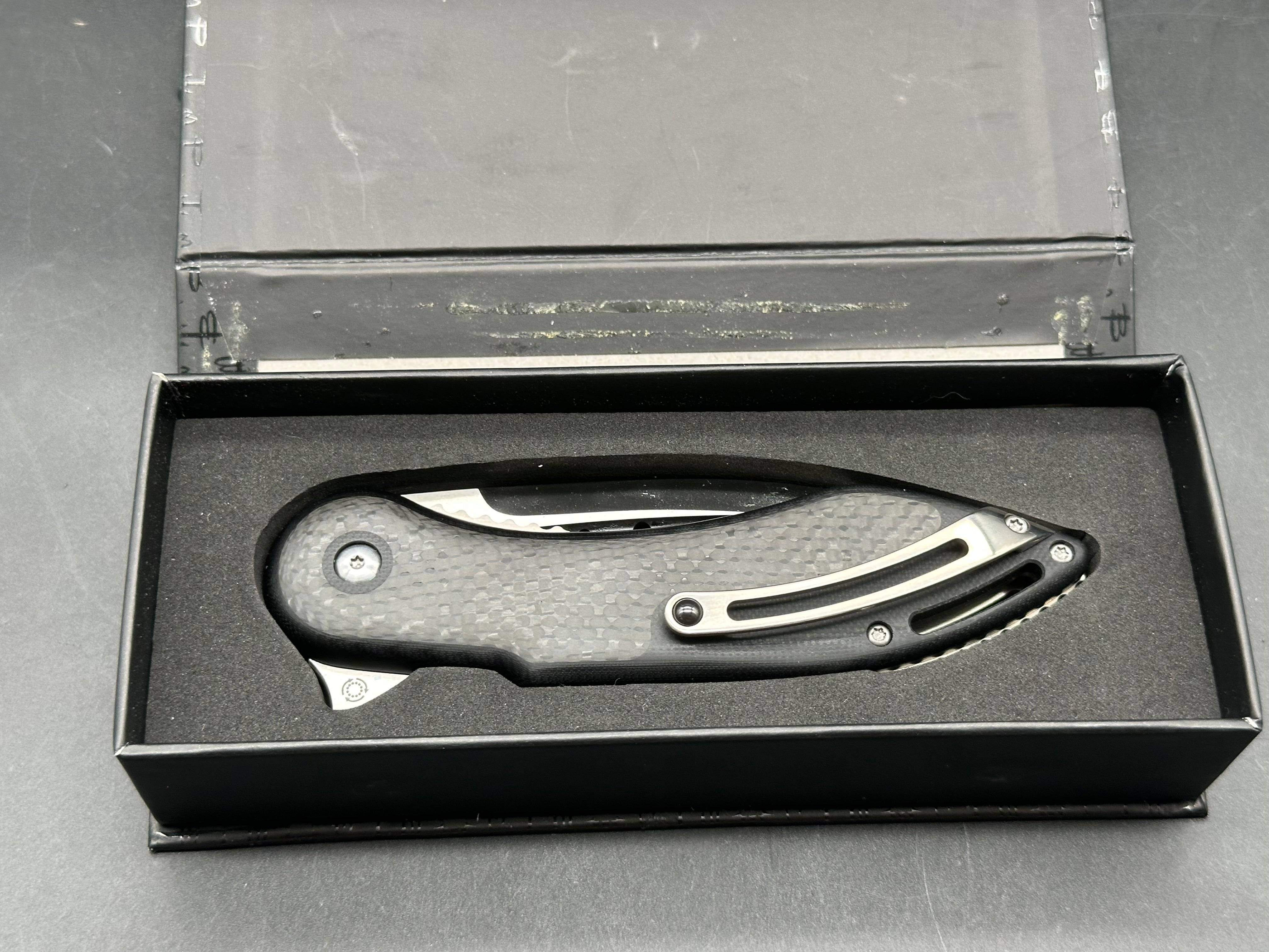 Todd Begg Steelcraft Series Glimpse 7.0 Flipper 3.75" S35VN Satin Blade with Fuller