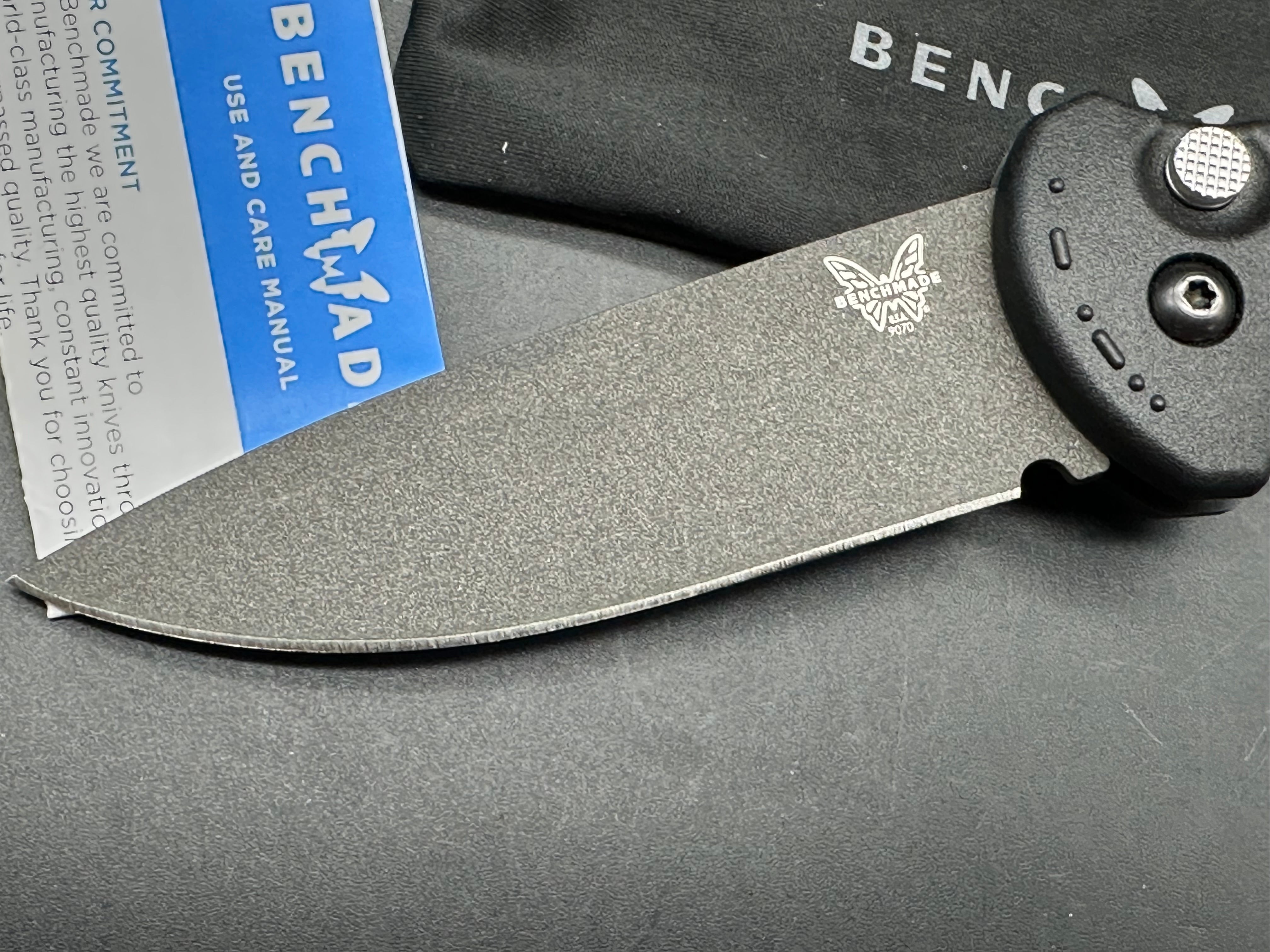Benchmade Claymore Automatic Knife Black Grivory (3.6" Black)