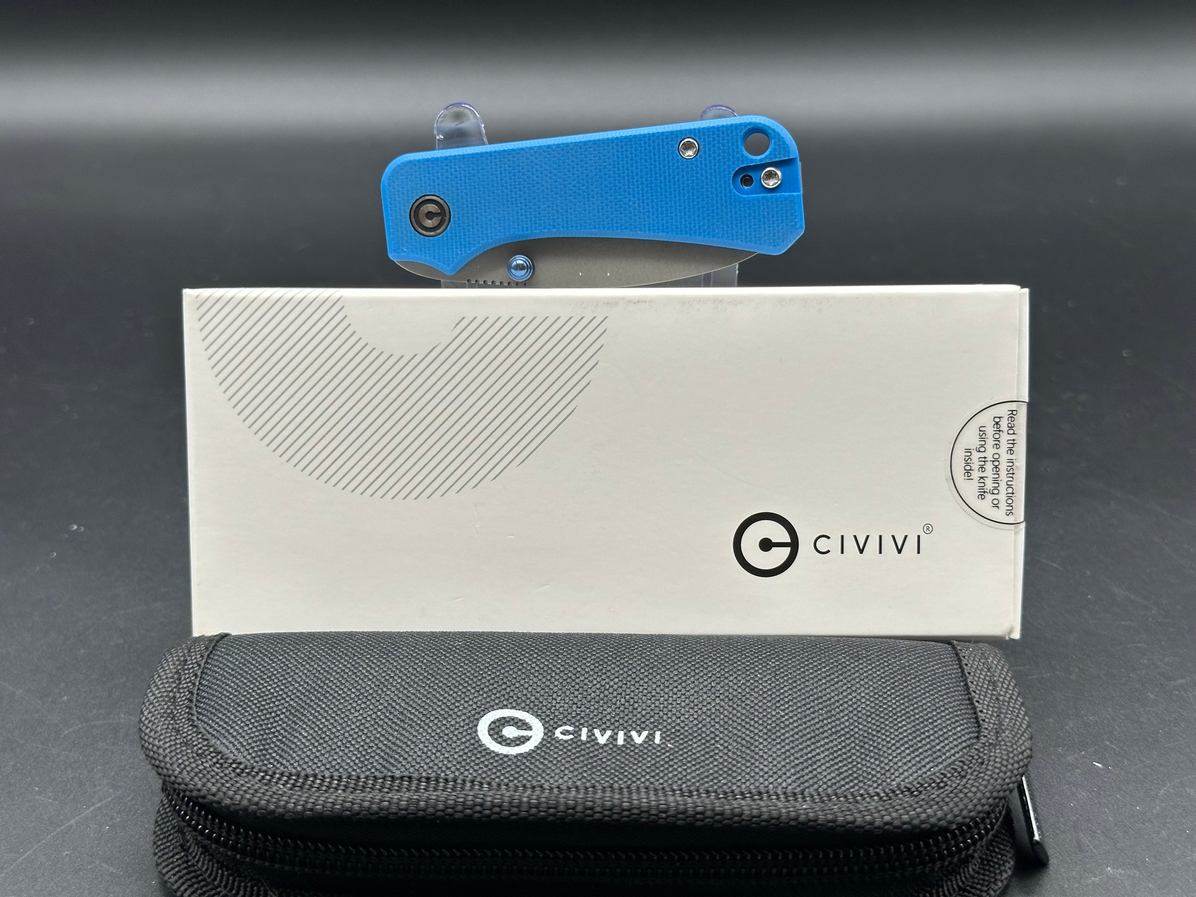 CIVIVI BABY BANTER FOLDING KNIFE BLUE G10 HANDLE NITRO-V PLAIN BLADE