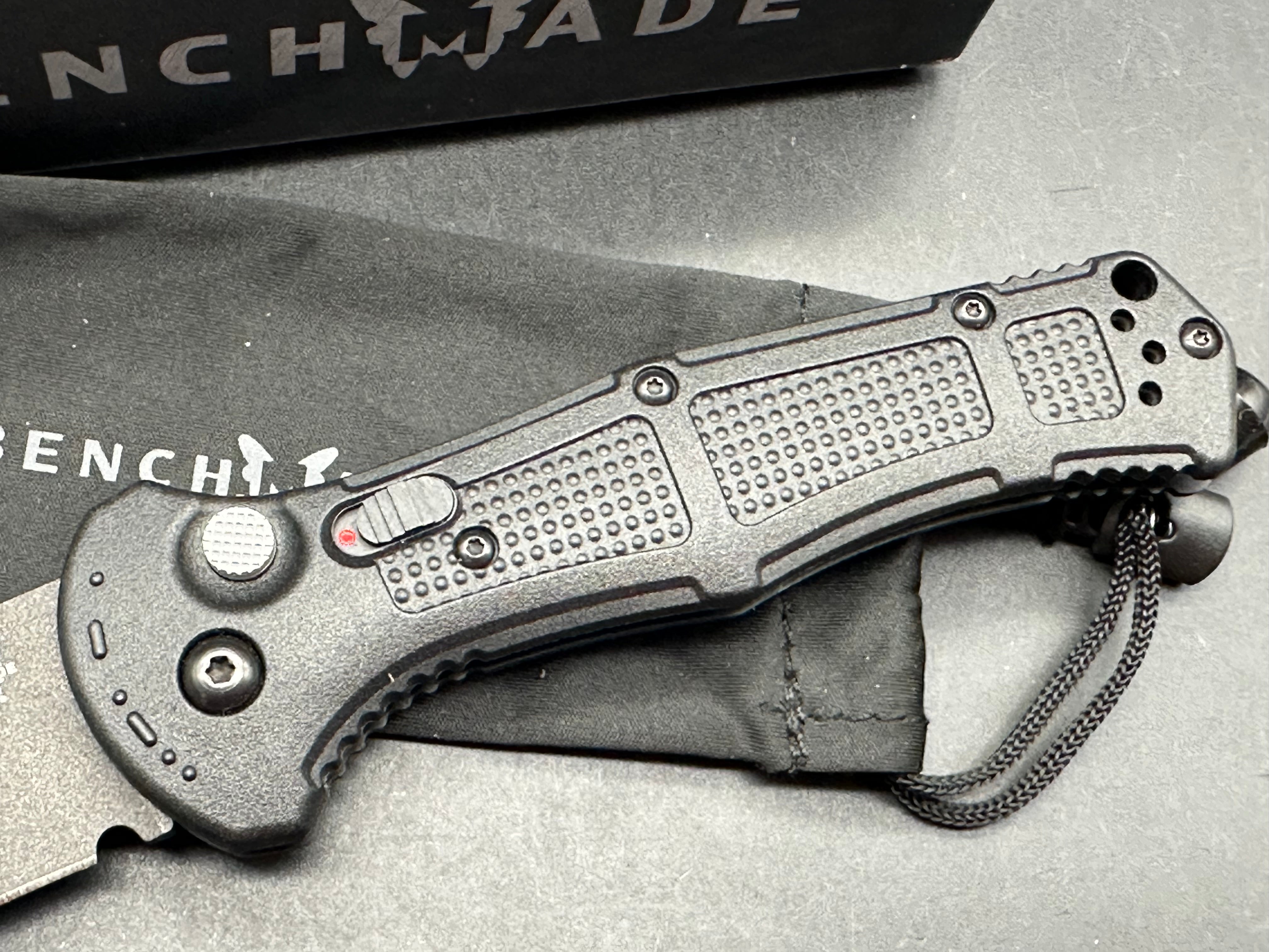 Benchmade Claymore Automatic Knife Black Grivory (3.6" Black)
