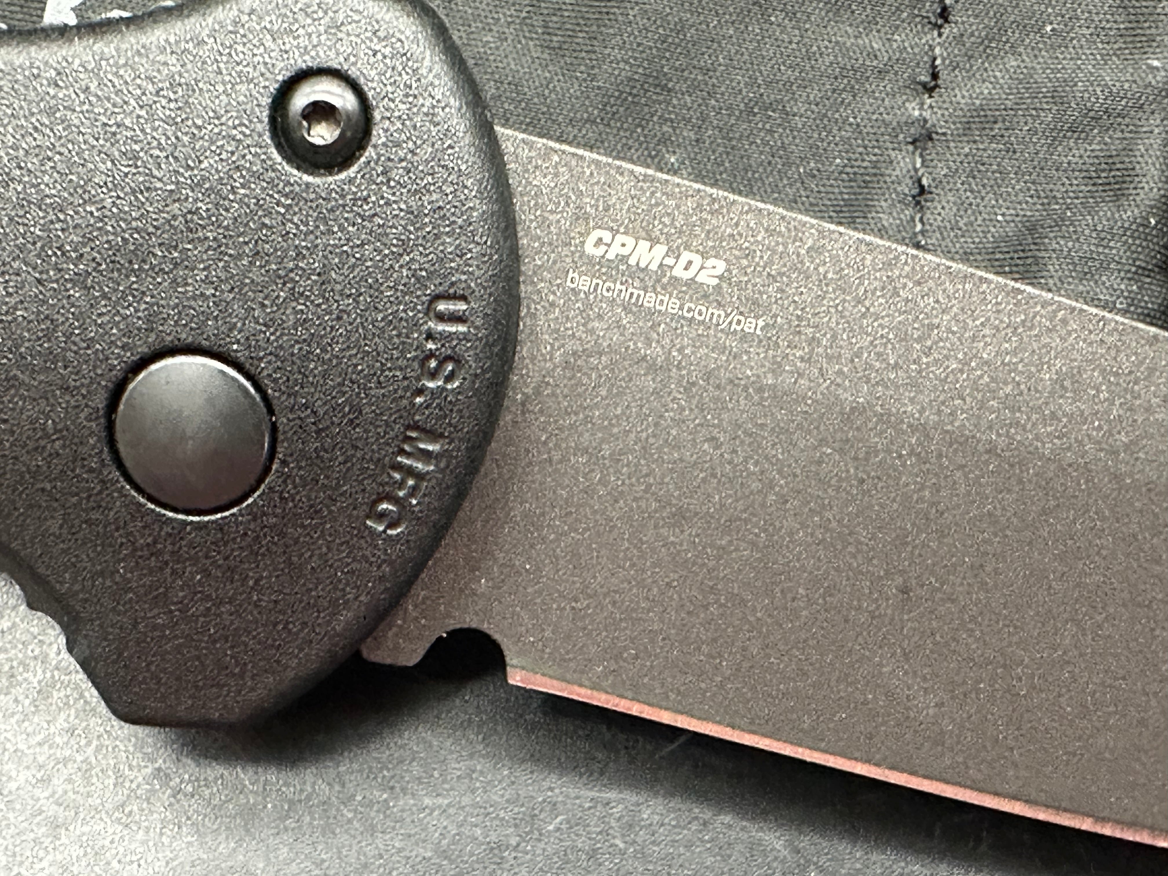 Benchmade Claymore Automatic Knife Black Grivory (3.6" Black)
