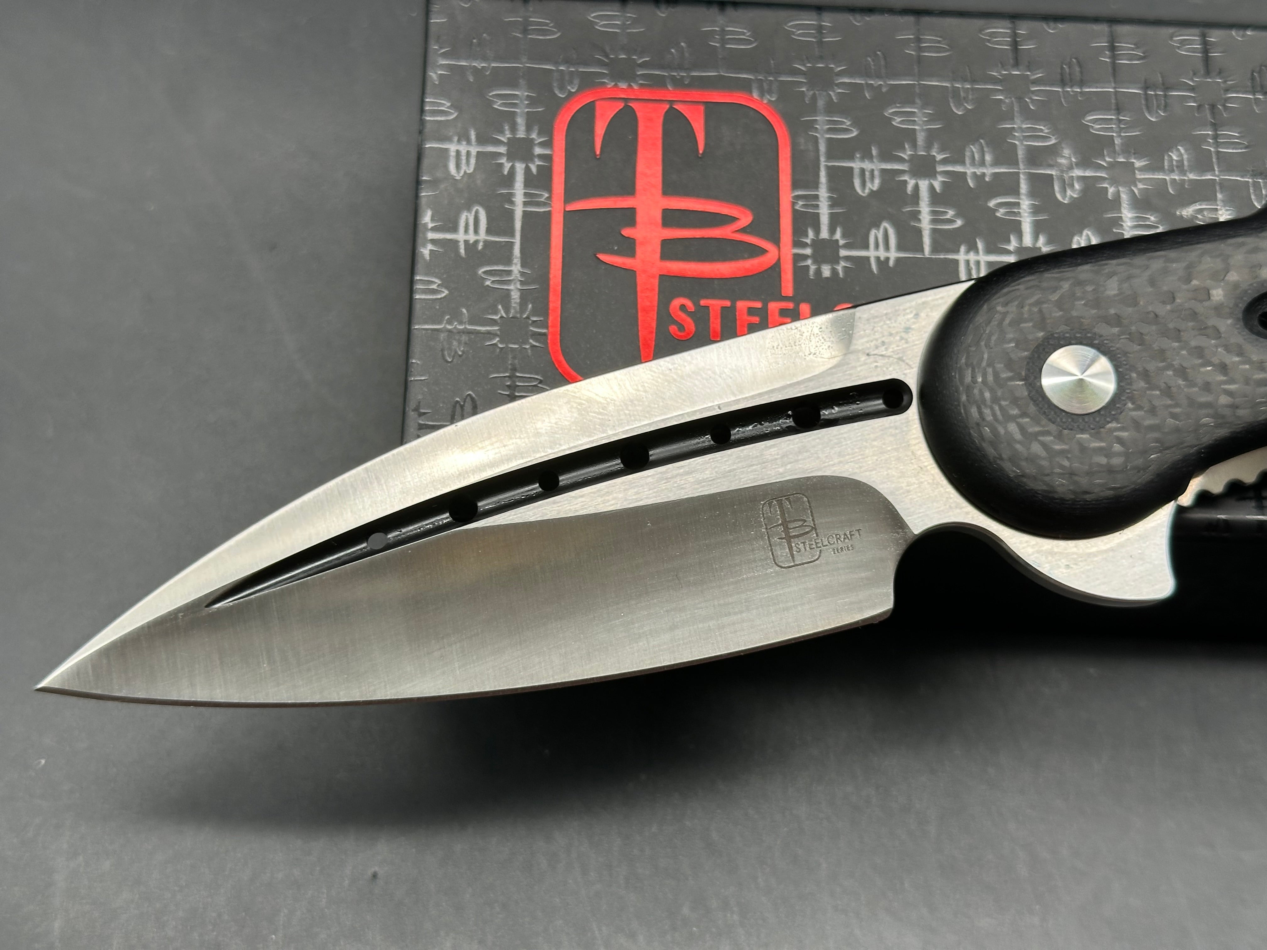 Todd Begg Steelcraft Series Glimpse 7.0 Flipper 3.75" S35VN Satin Blade with Fuller
