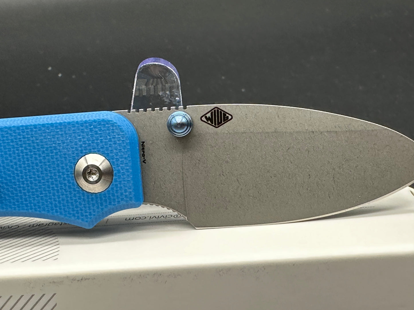 CIVIVI BABY BANTER FOLDING KNIFE BLUE G10 HANDLE NITRO-V PLAIN BLADE