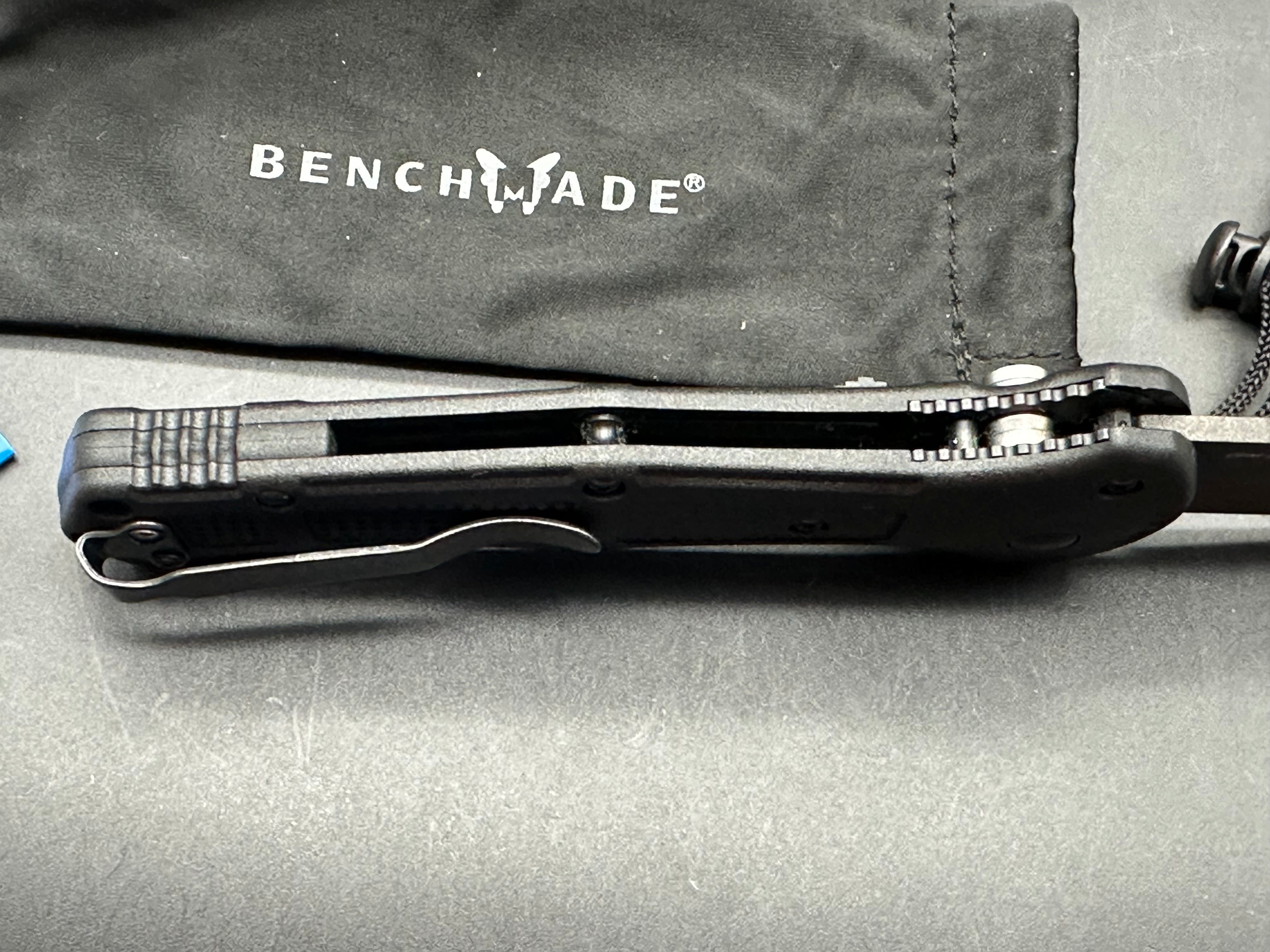 Benchmade Claymore Automatic Knife Black Grivory (3.6" Black)