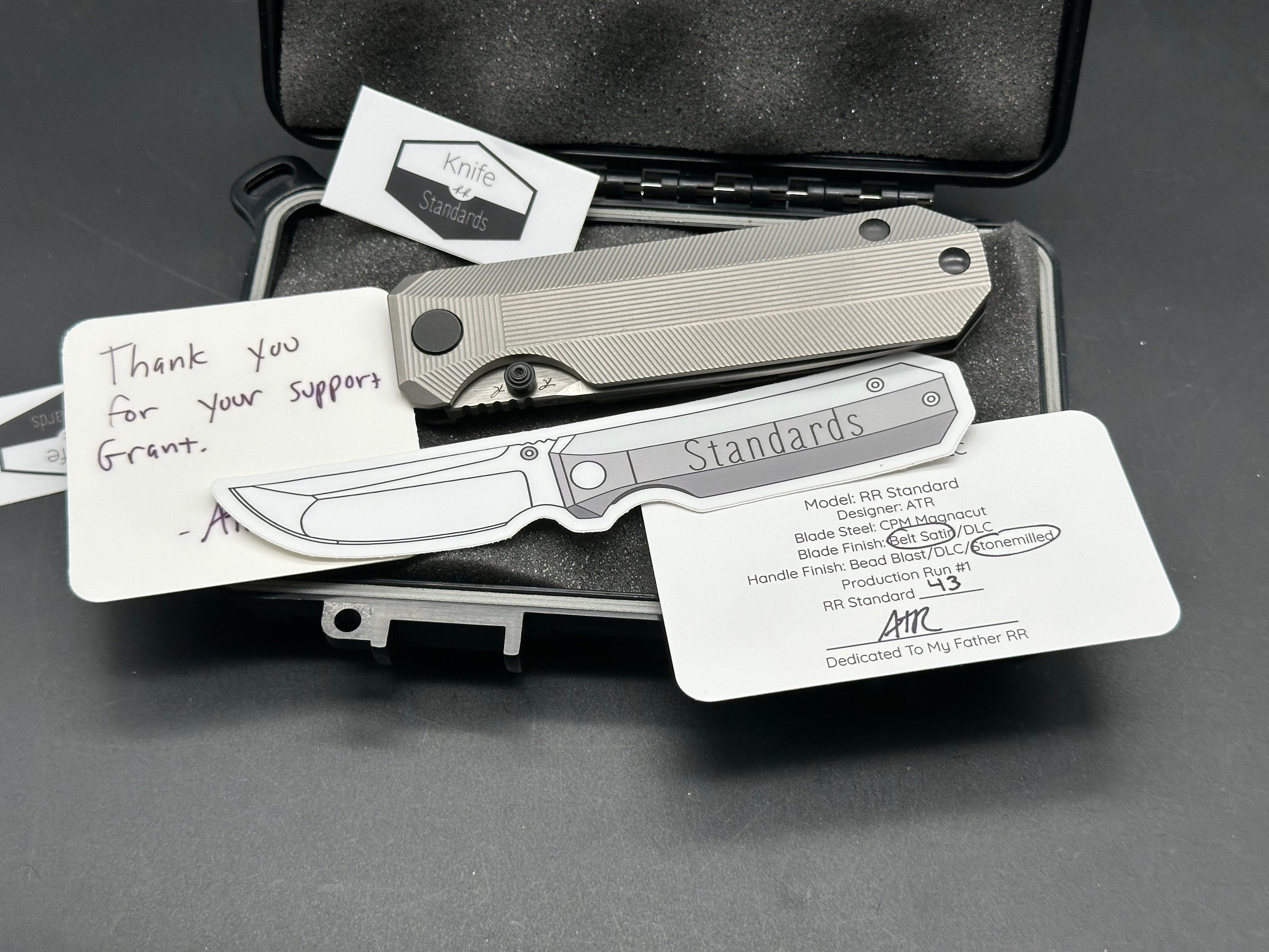 Knife Standards RR Standard stonewashed magnacut